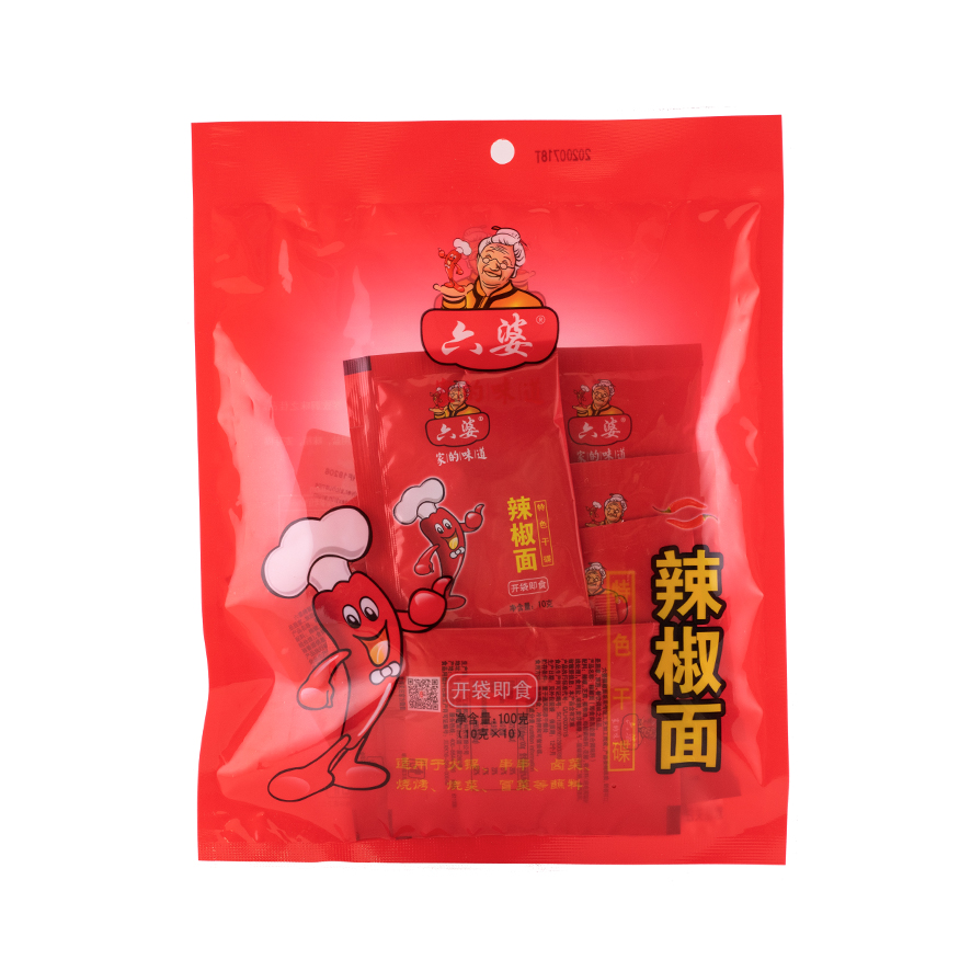 Chili Pulver 10gx10st/Förp Liu Po Kina