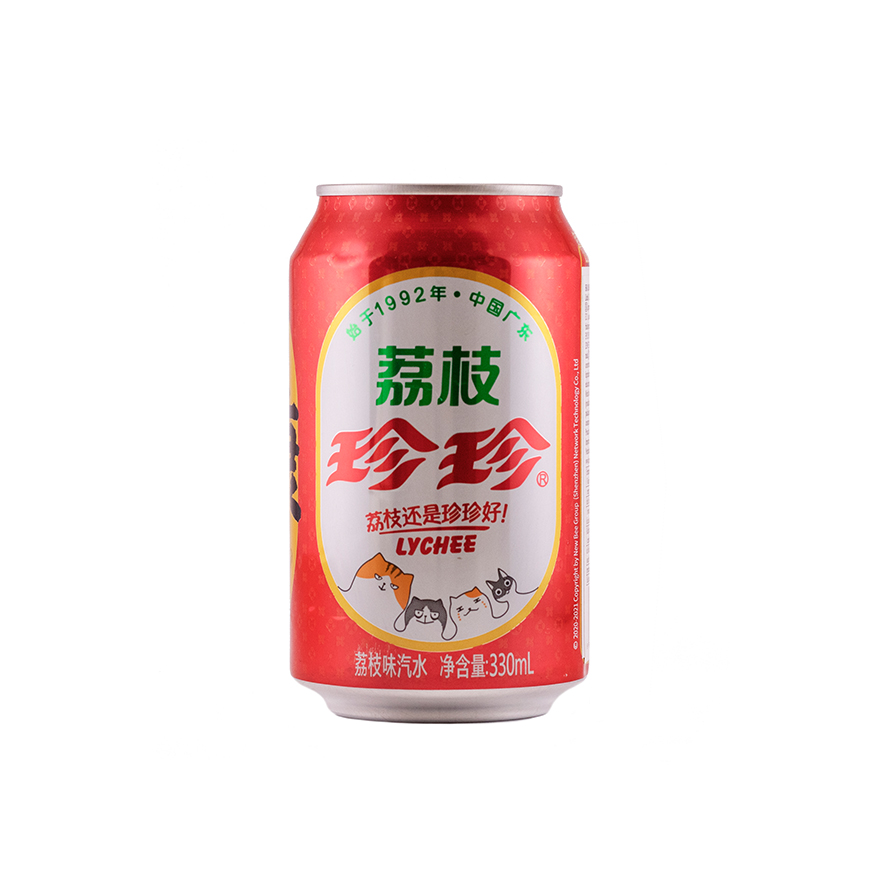 Dryck Soda Lychee 330ml Zhen Zhen Kina