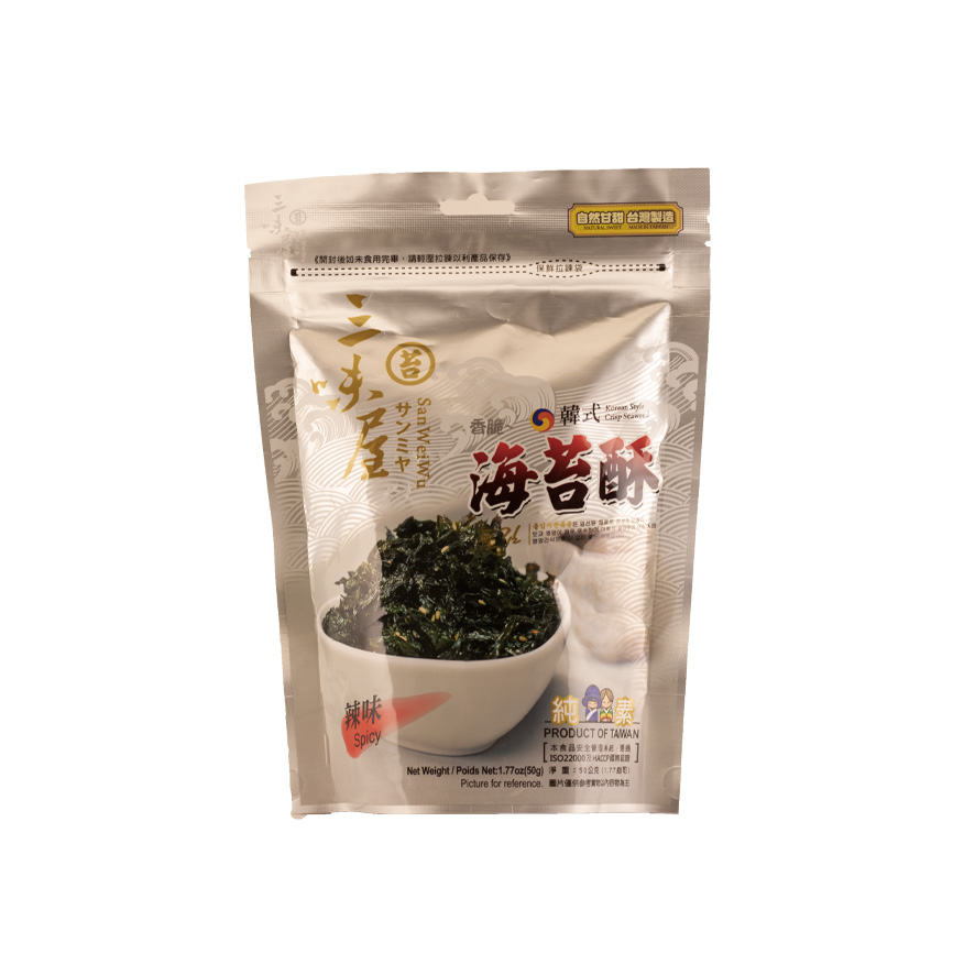 Crispy Seaweed Spicy 50g Korean Style Taiwan