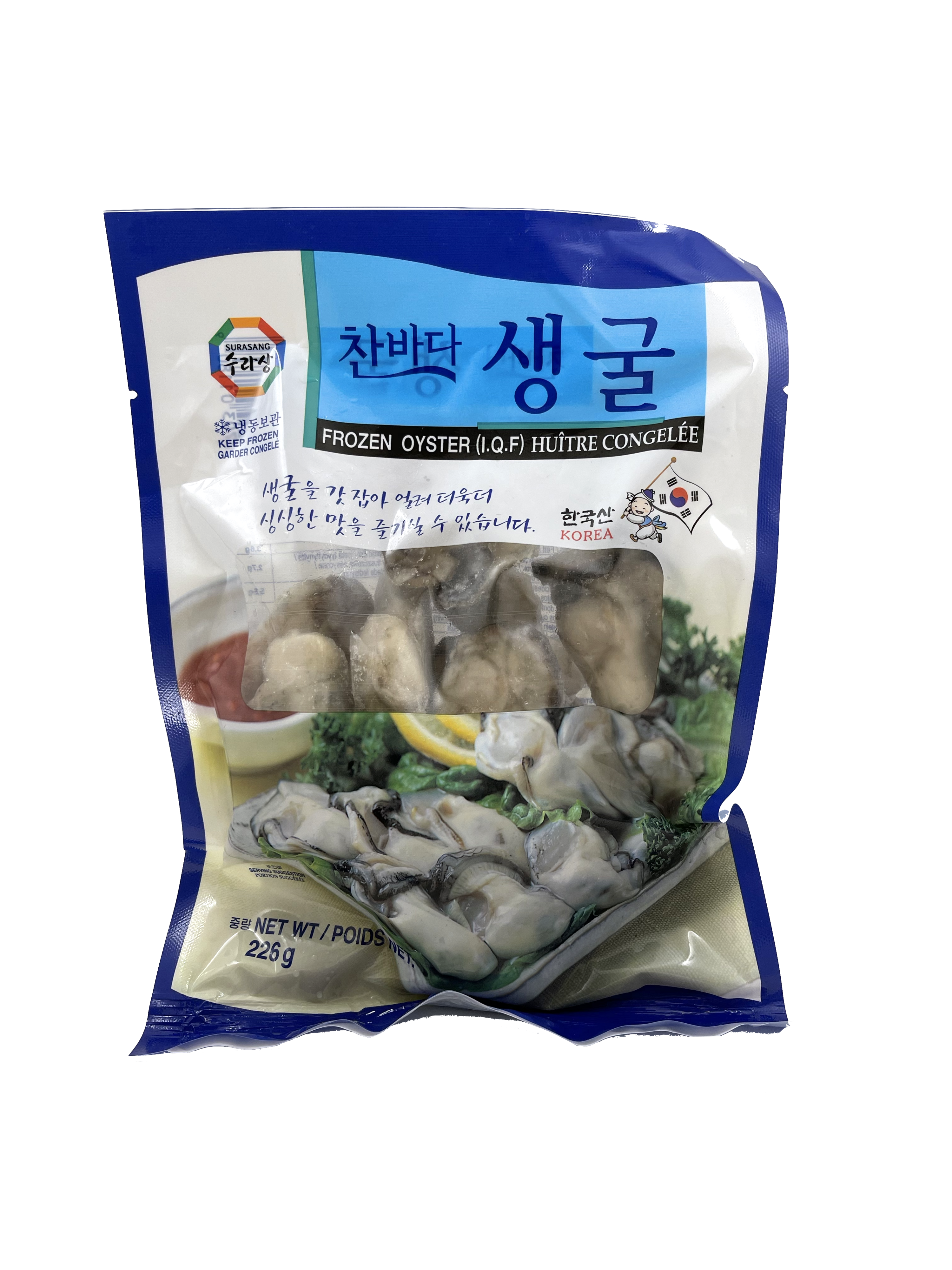 Oyster Frozen 226g Surasang Korean