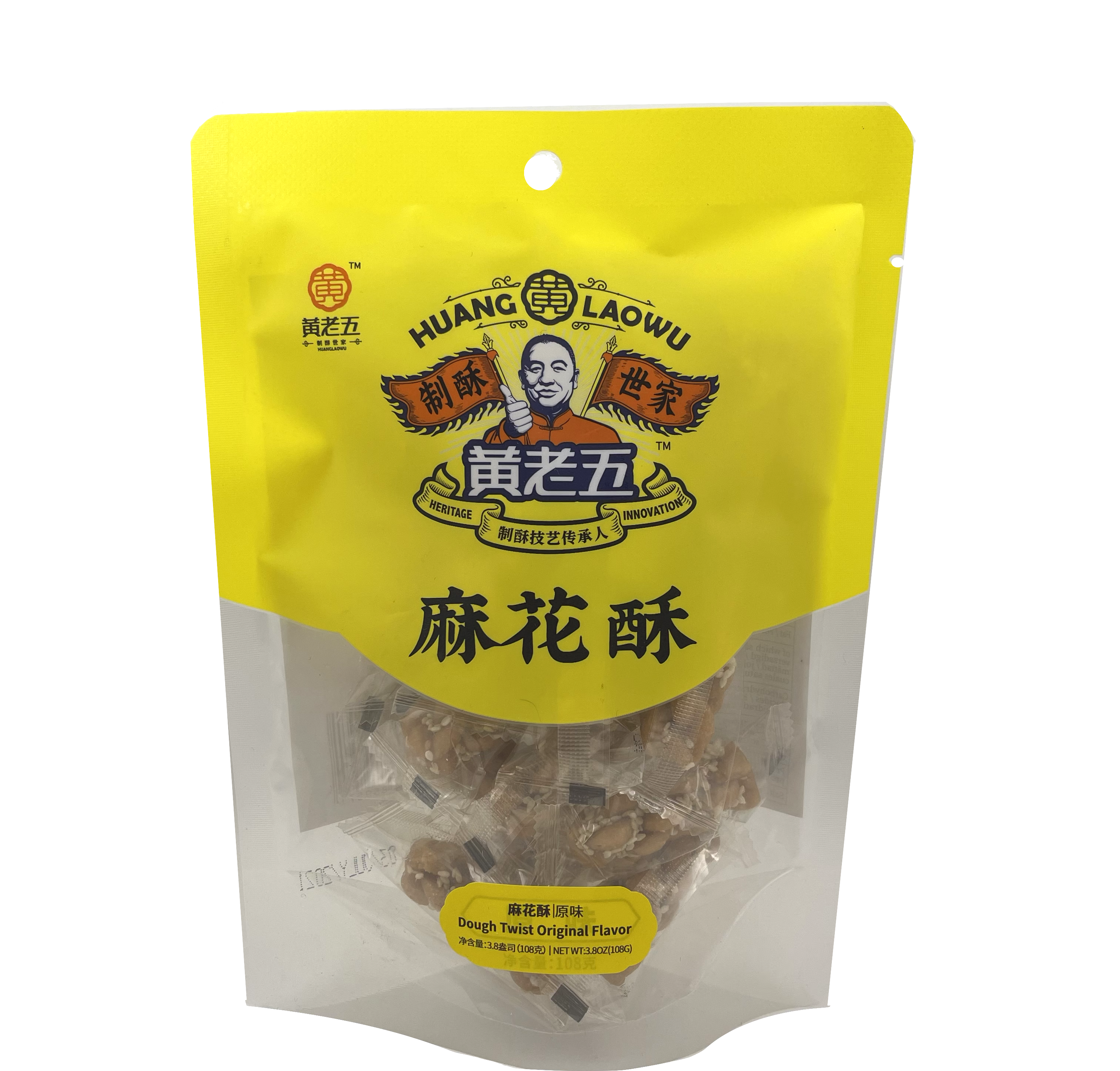 原味 麻花酥 108g 黄老五 中国