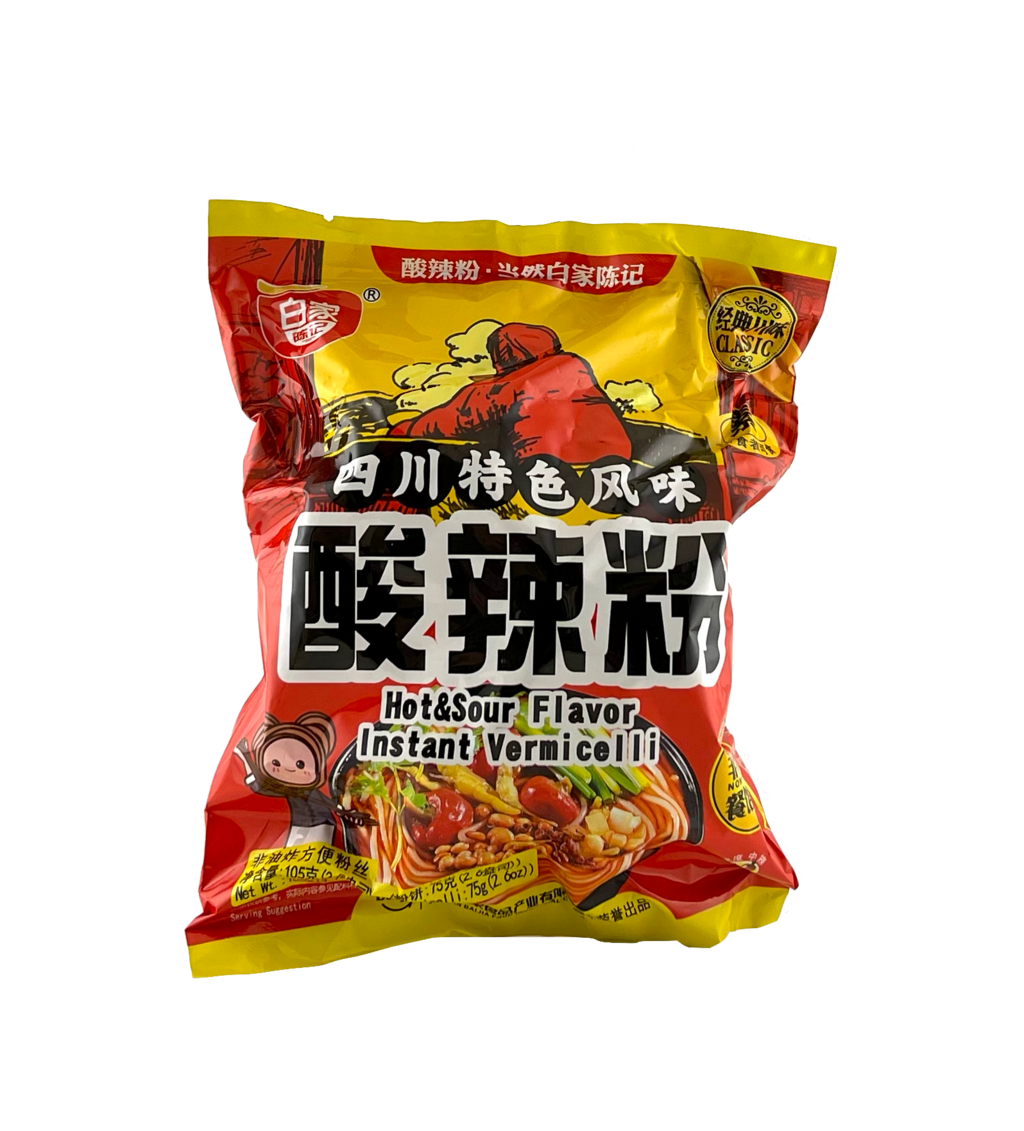 Instant Rice Noodles With Hot/Sour Flavour 105g BJ China