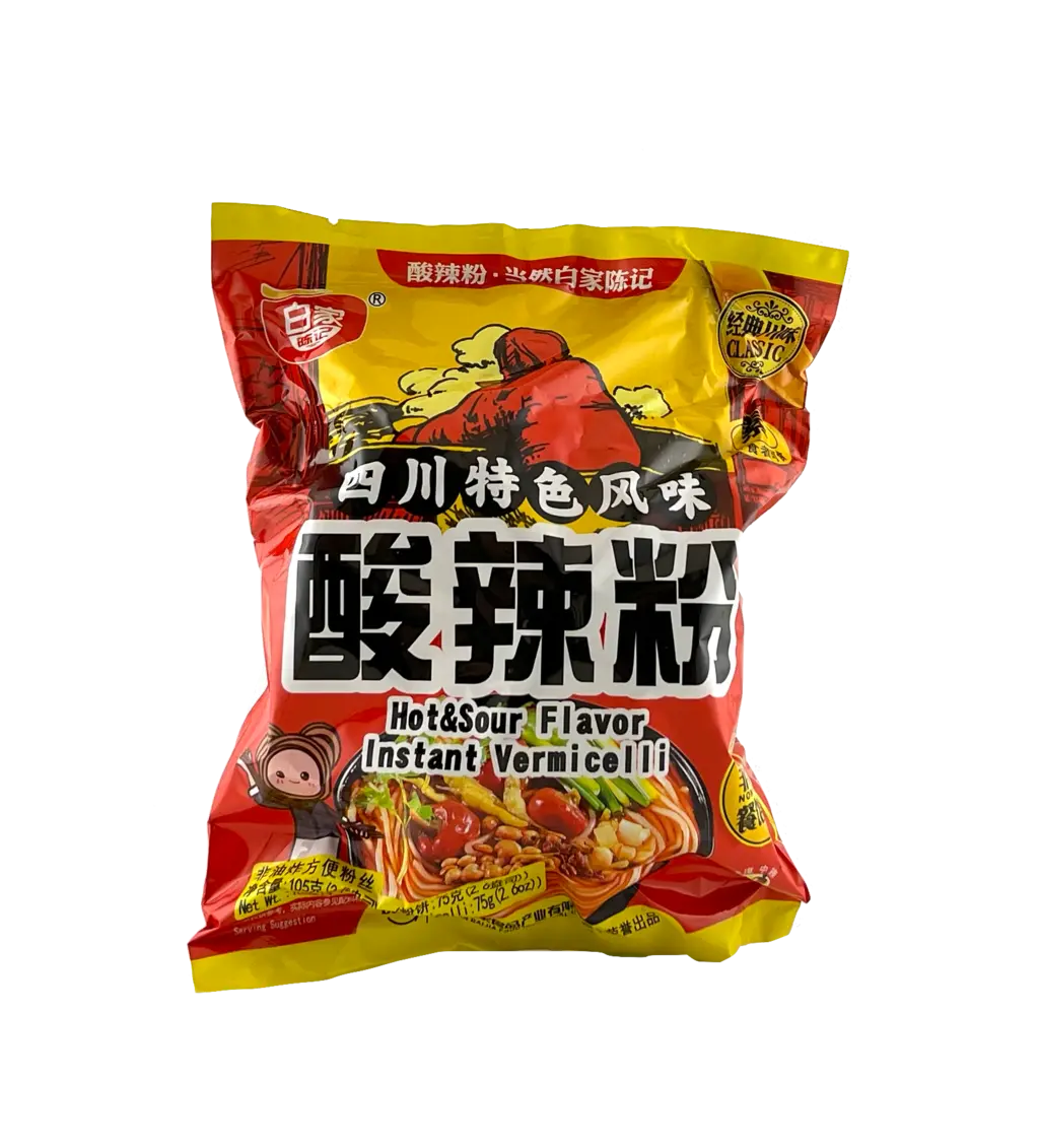 Snabb Risnudlar Med Hot/Soursmak 105g BJ Kina