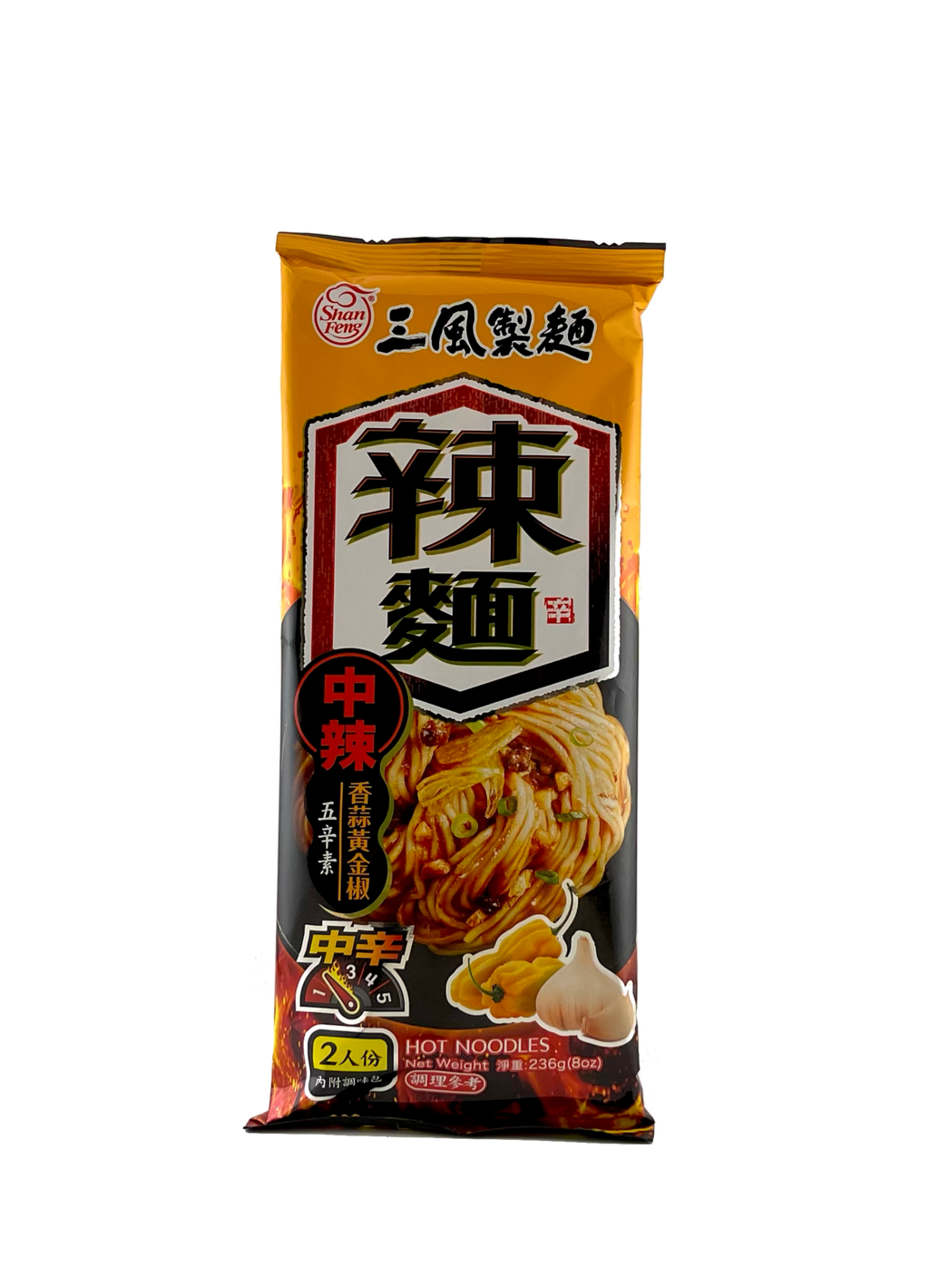 Instant Noodles Medium Strong With Garlic / Pepper 236g Shan Fen Taiwan