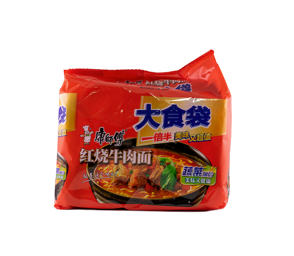 康师傅方便面 红烧牛肉味 146gx5st/包 中国