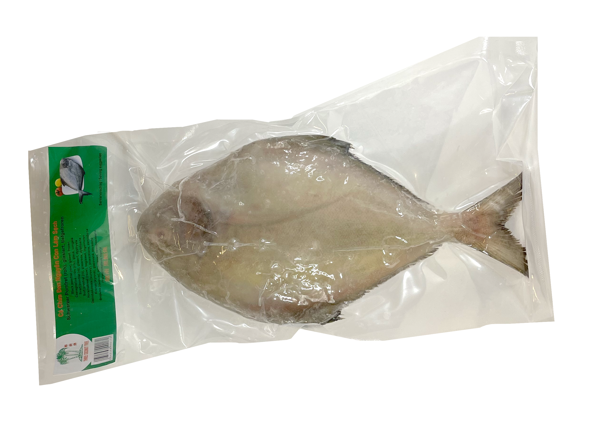 Svart Pomfret Hel ca 800-1000g TCT Vietnam