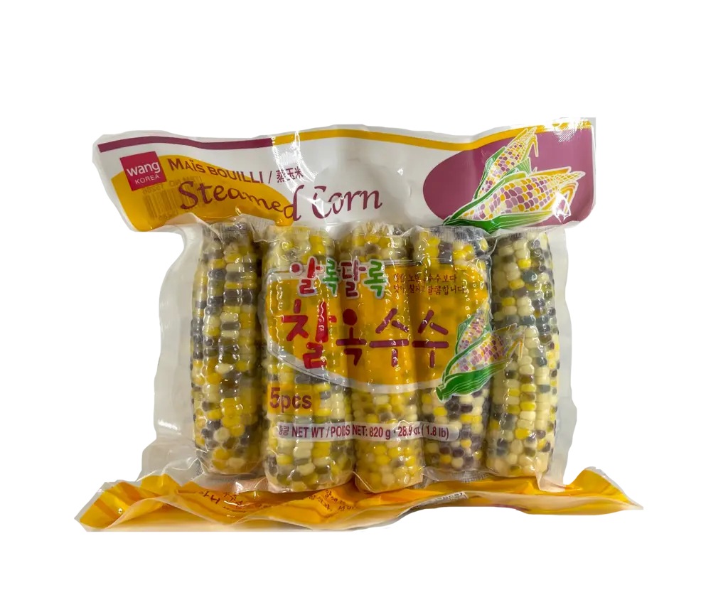 Corn Cooked Frozen 820g/5pcs - Wang Korea