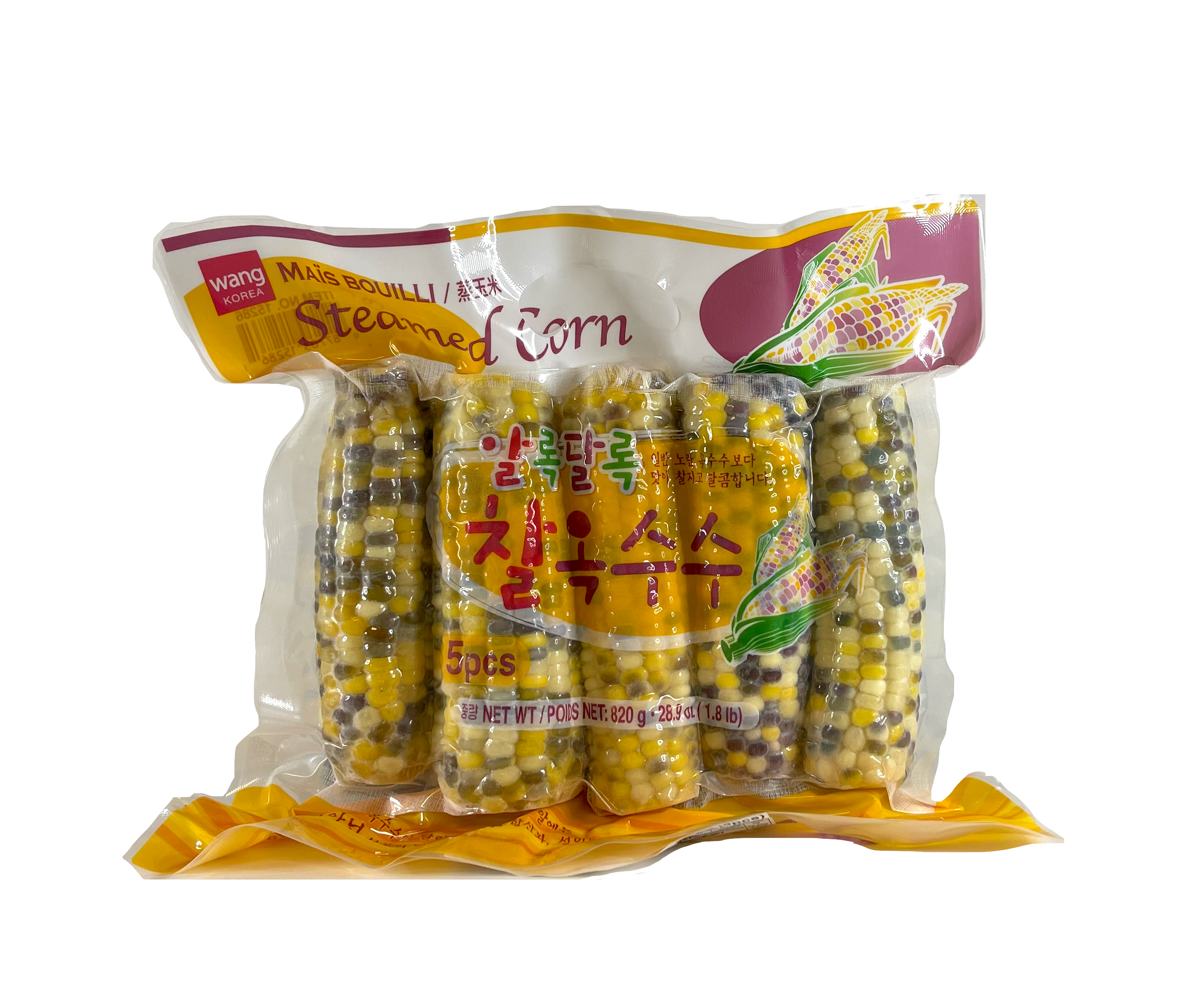 熟玉米 冰冻 820gx5st Wang 韩国