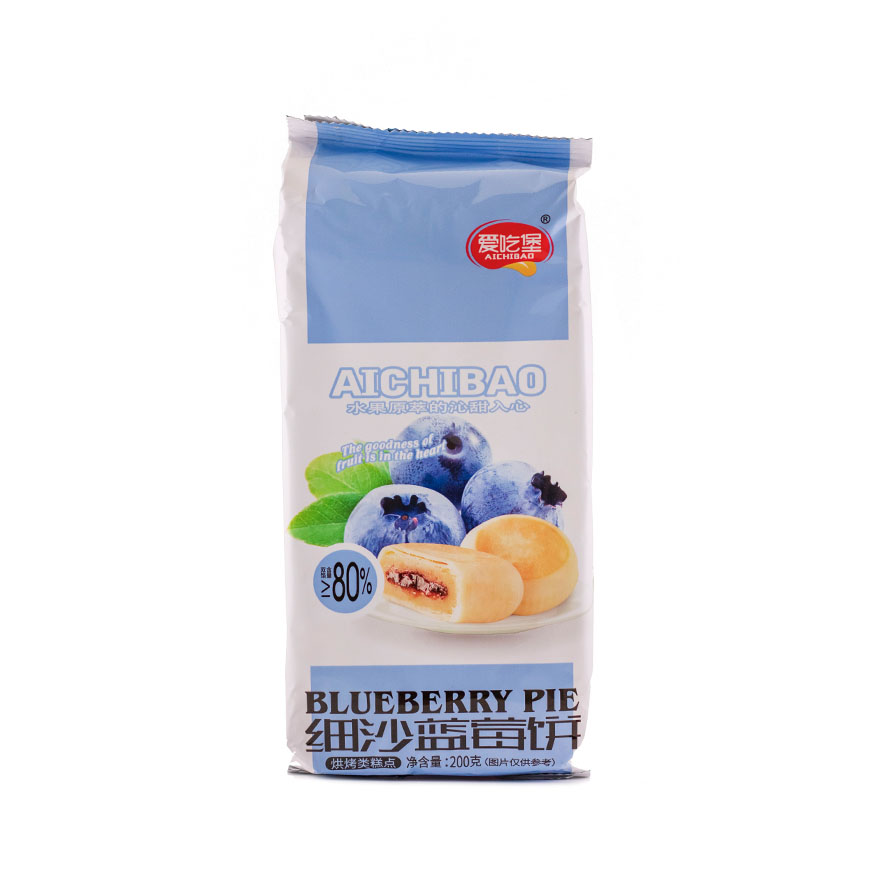 Pie With Blueberry Flavour 200g Aichibao China