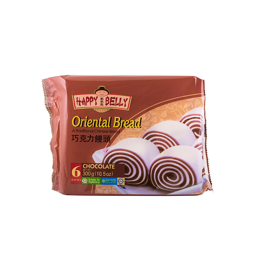 Bröd/Mantou Choklad 300g Happy Belly Brand Kina
