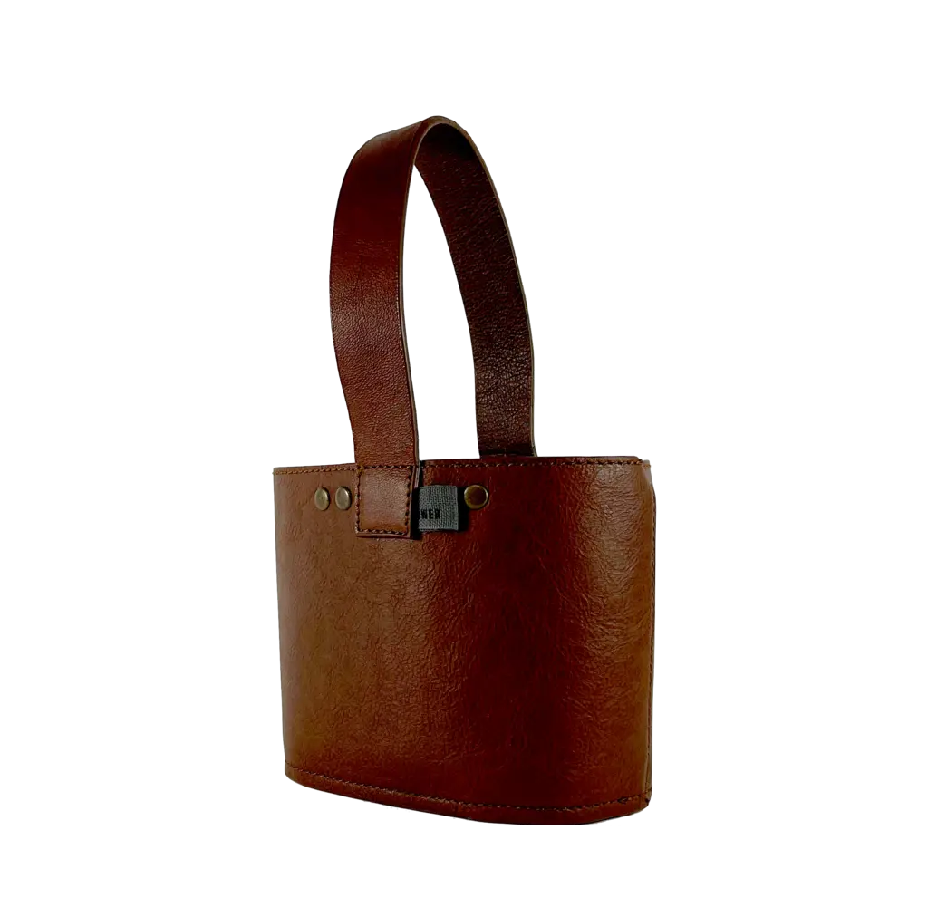 高质感 3格餐具存置提袋 仿皮革 中国