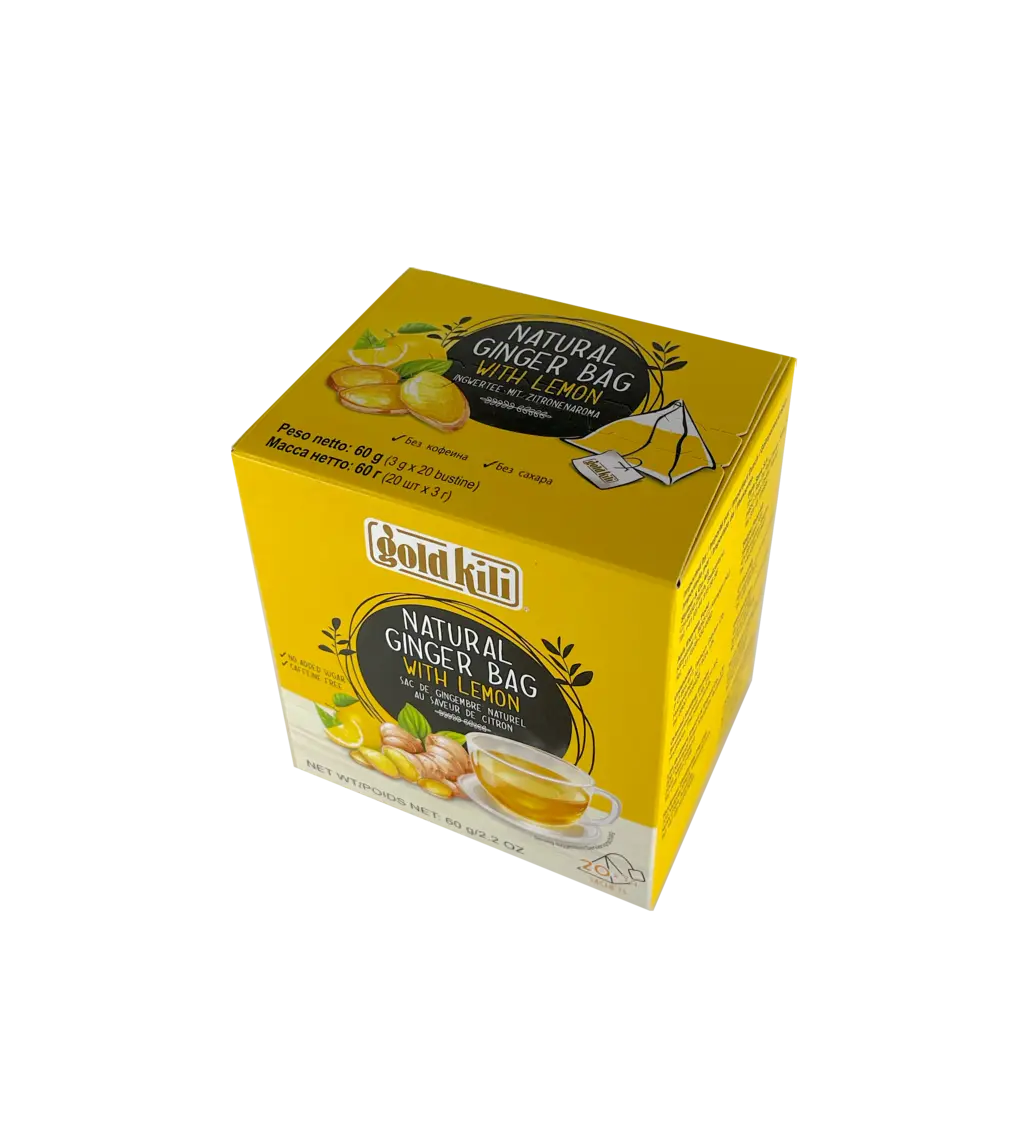 Instant Drink Ginger With Lemon Flavor 3gx20pcs / Pack Gold Kili Singapore