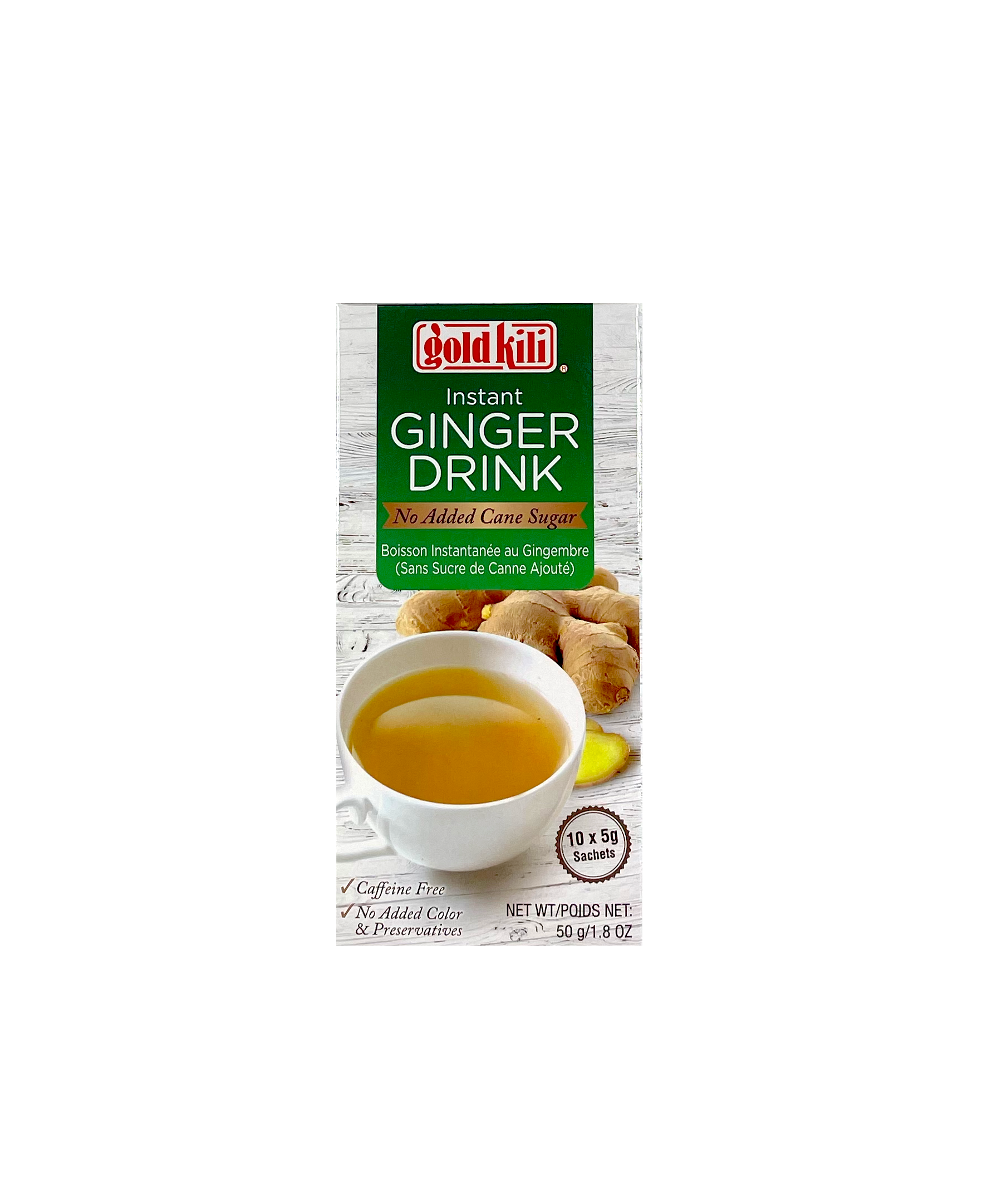即溶 无糖生姜茶 5x10st/Förp Gold Kili 新加坡