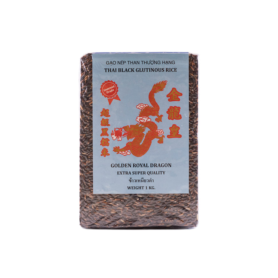 Sticky Rice Black 1kg-Golden Dragon Thailand