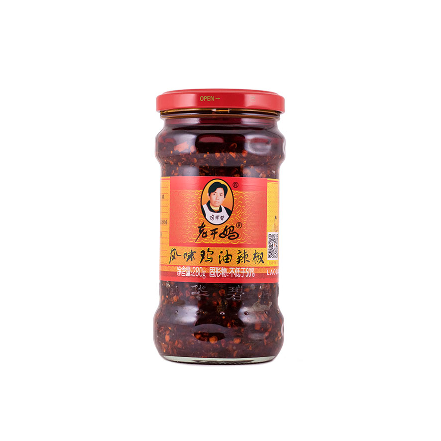 Chilisås Med Kyckling Smak 280g  FWJY   Lao Gan Ma Kina
