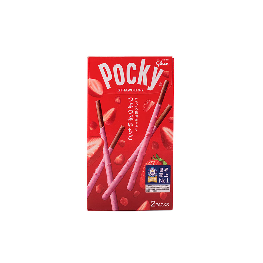 Pocky Tubutubu 巧克力草莓 55g 日本