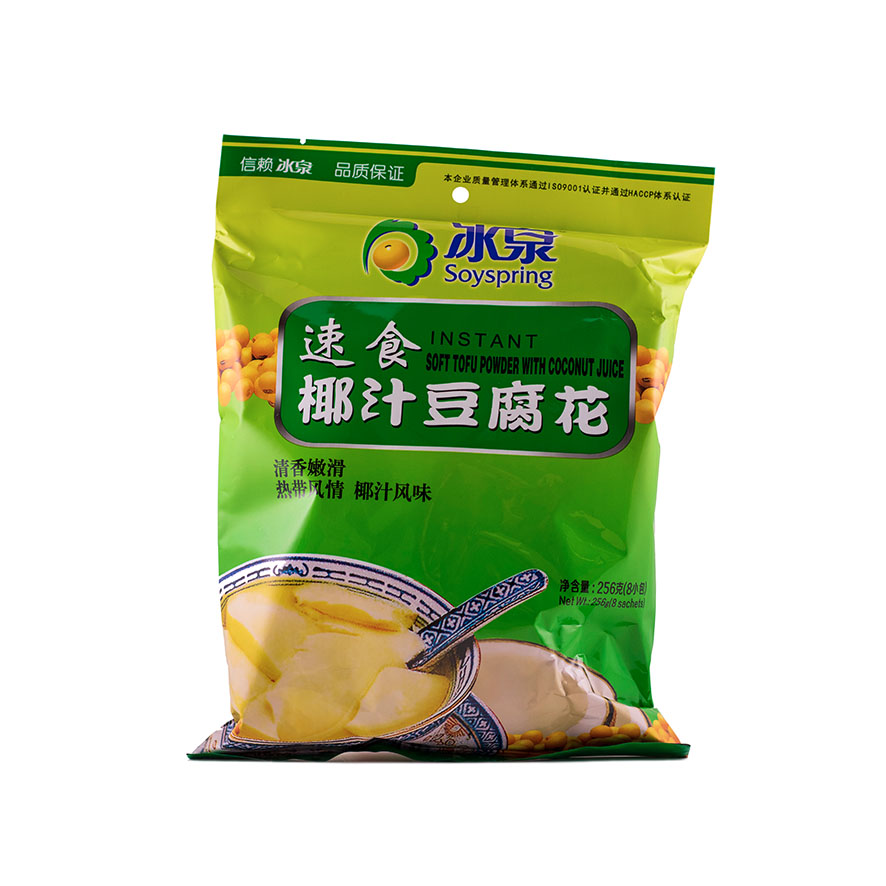 Snabb Mjuk Tofu Pulver Med Kokossmak 256g Soyspring Kina