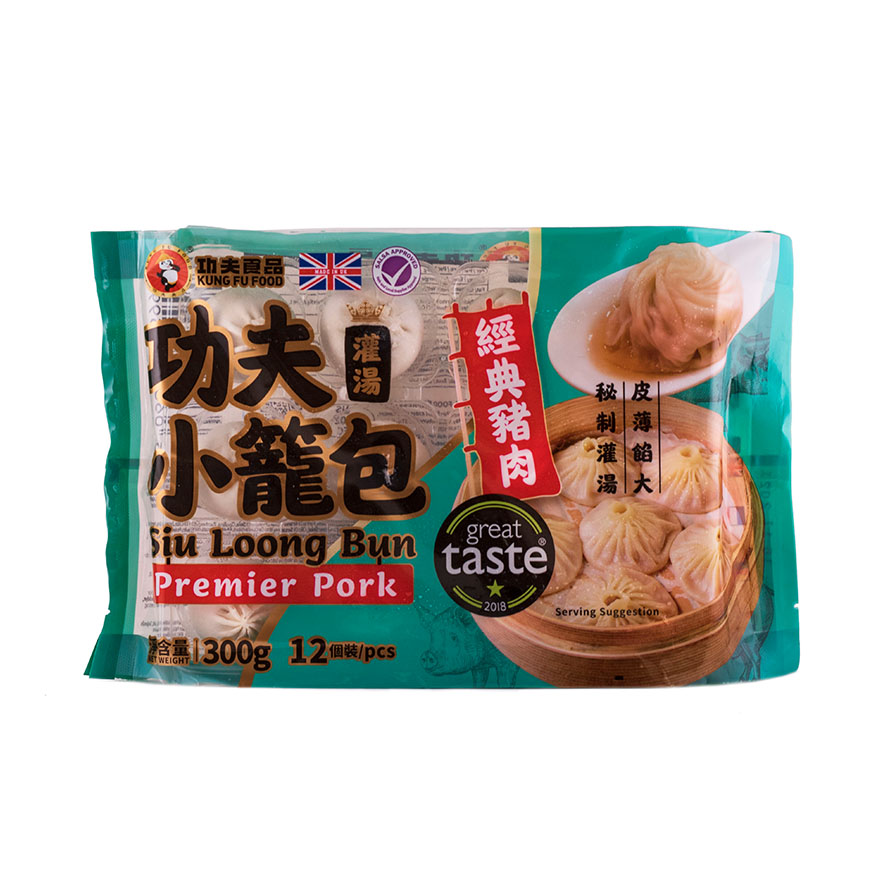 Fläsk Dumpling/Siu Loong Bun Fryst 300g Kung Fu Food