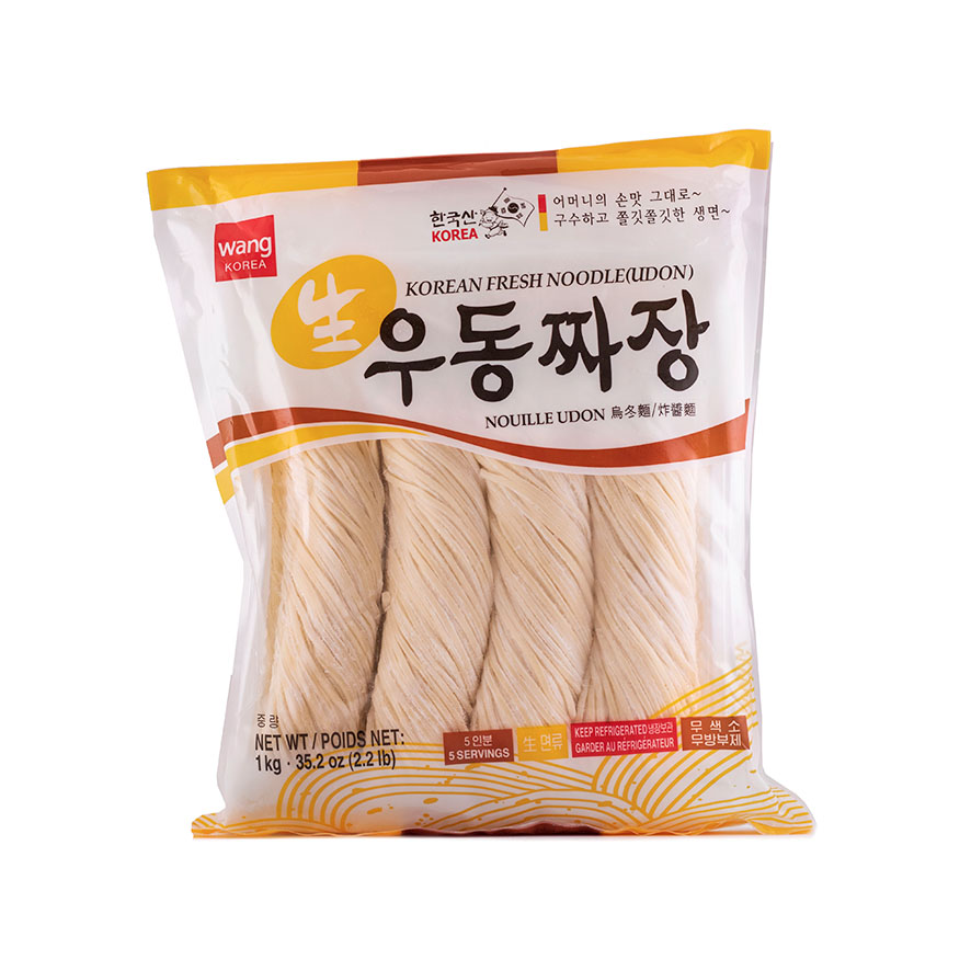 Färsk Nudlar Udon Fryst 1kg Wang Korean