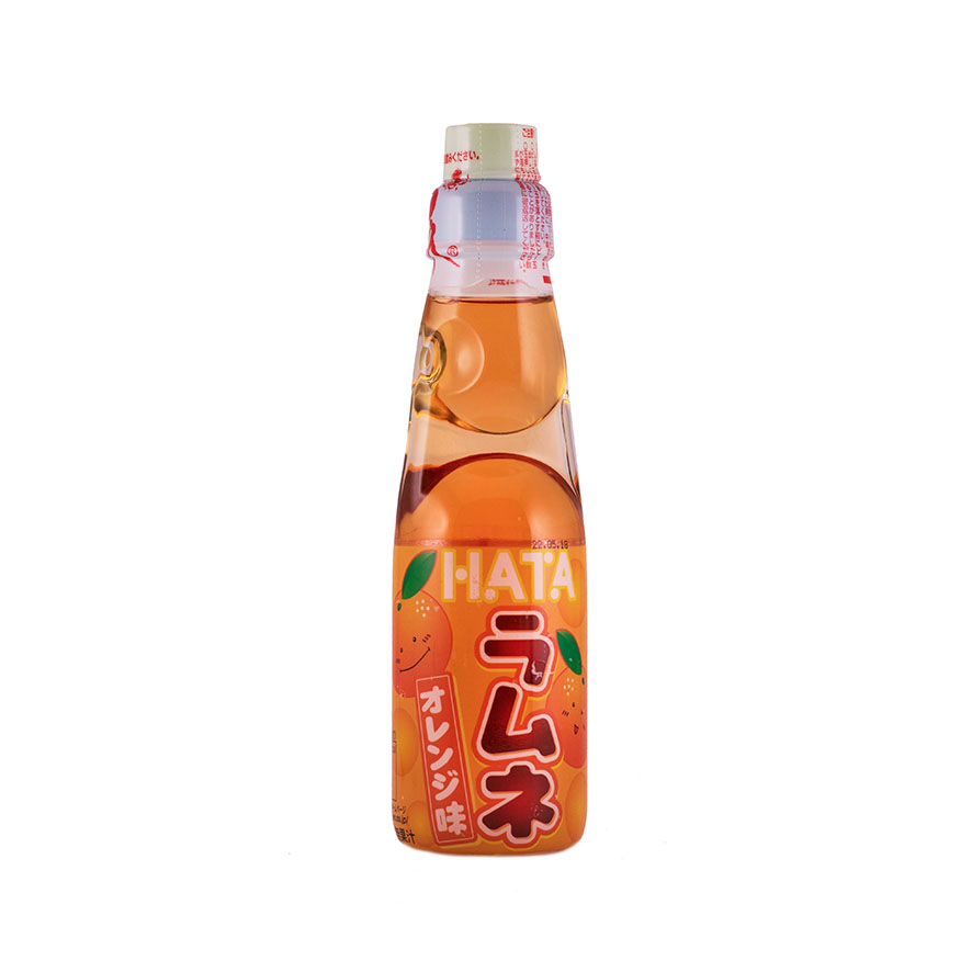 Ramune 弹珠汽水 橙子口味 200ml HATA 日本