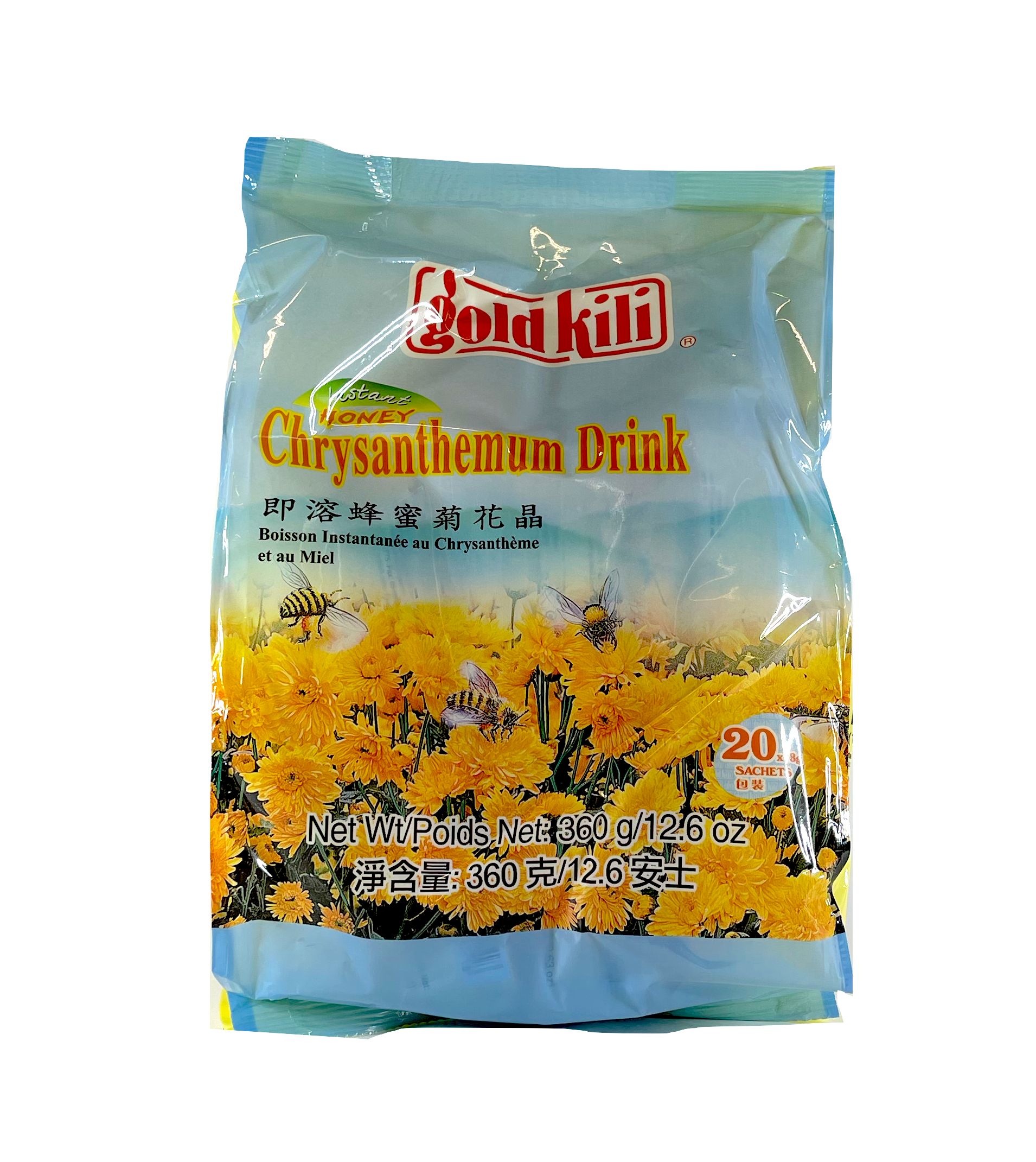 即溶蜂蜜菊花晶 18gx20st Gold Kili 新加坡