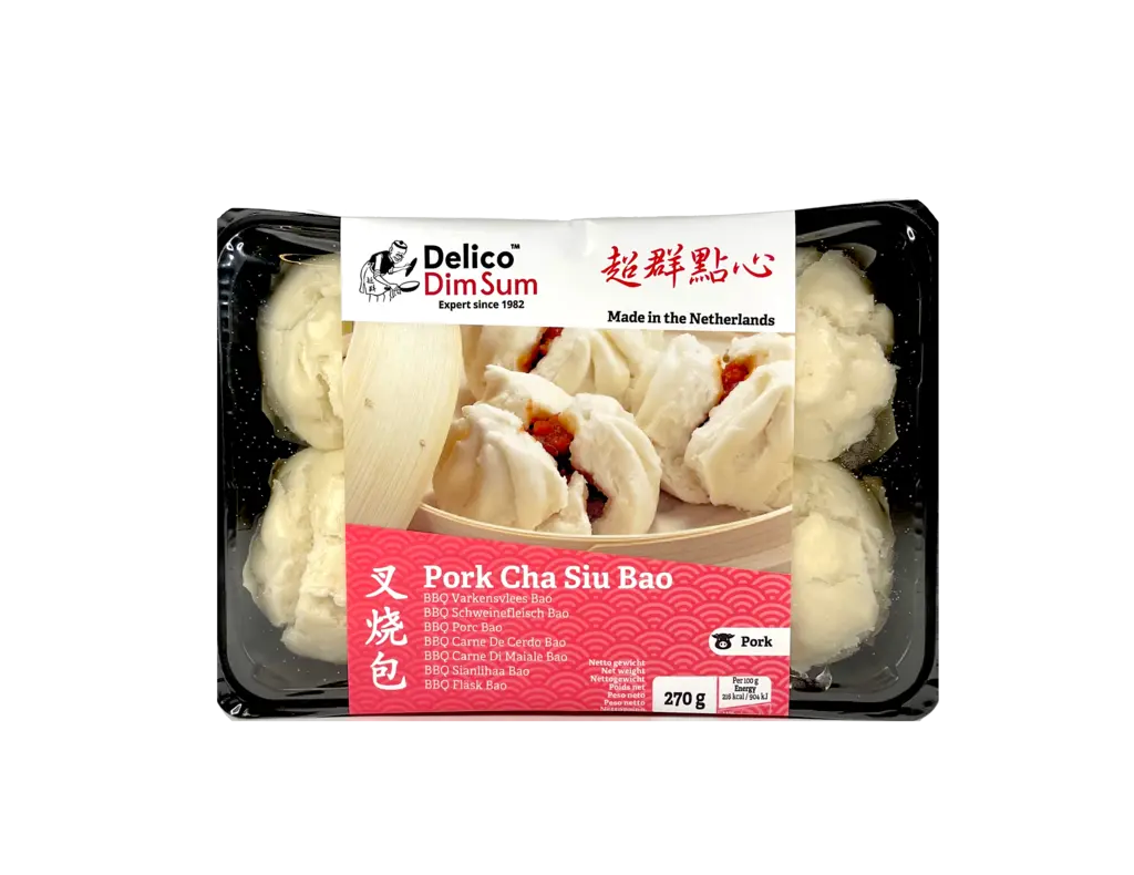Cha Siu Bao Frozen 270g (6st) Delico Netherländerna