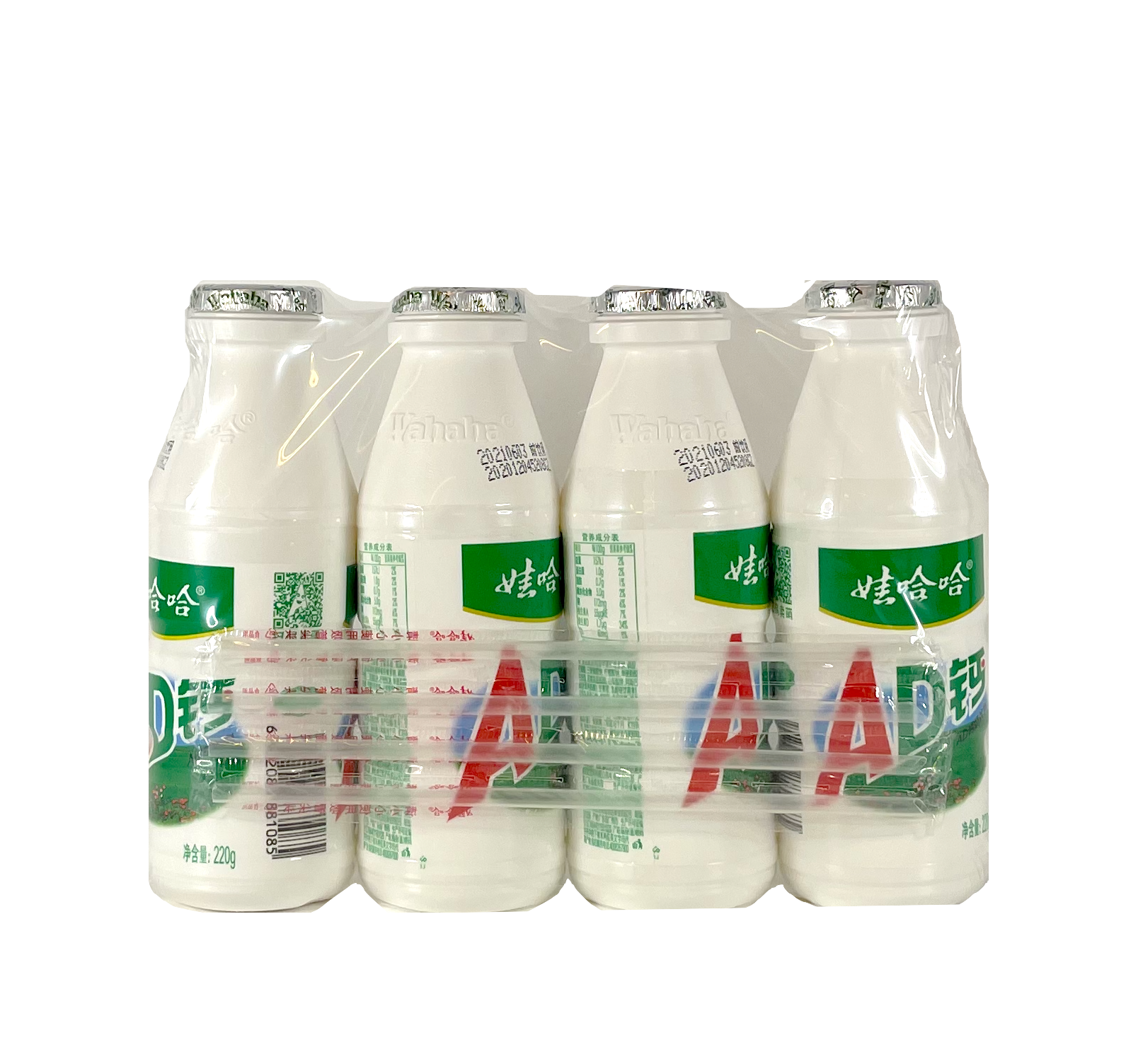 Dryck Kalcium Mjölk 220gx4st Wahaha Kina