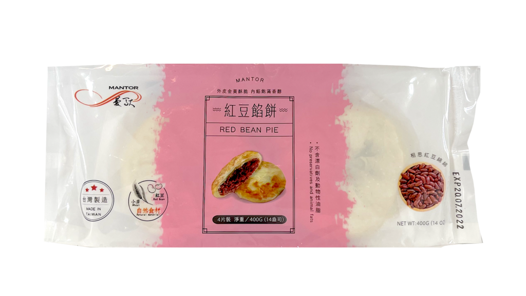 红豆馅饼 400g (4个/入) Mentor 台湾