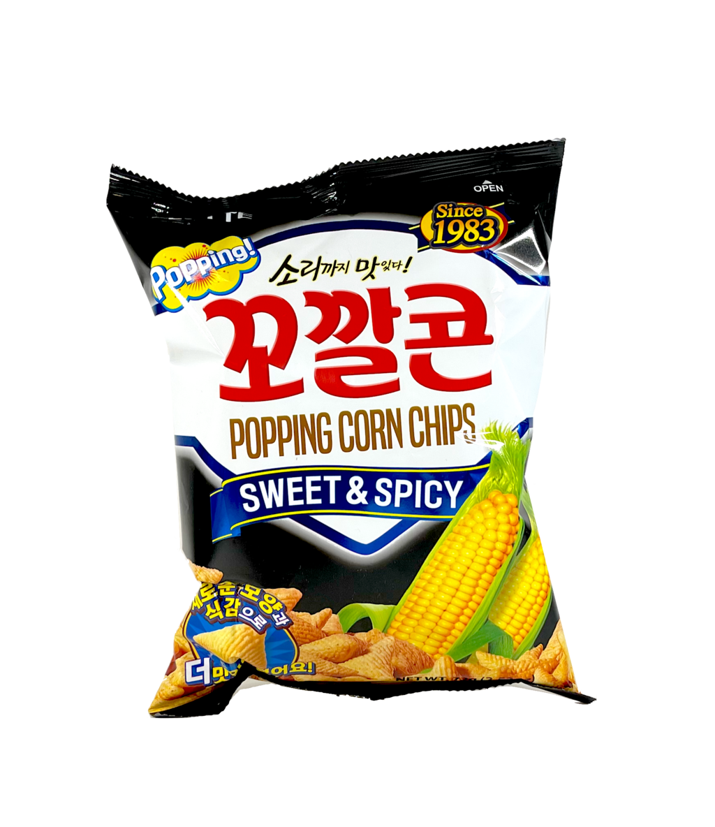 Popping Corn Chips Sweet Chili Smak 72g Lotte Korean