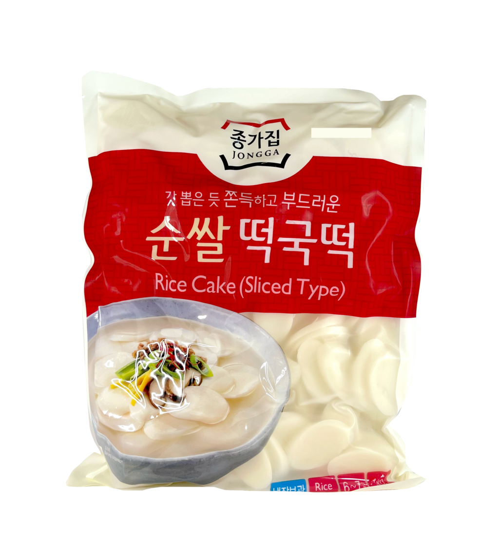 Rice Cake Sliced 1kg Chongga Korean