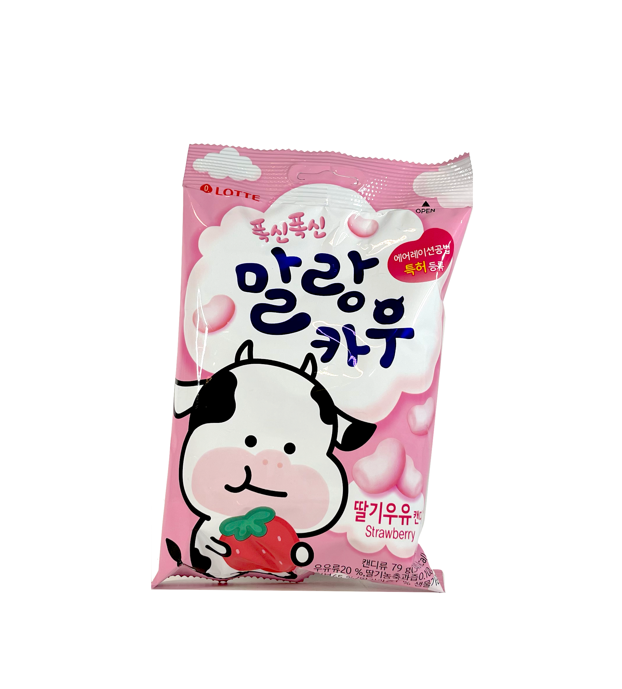 草莓味 糖果 79g Lotte 韩国