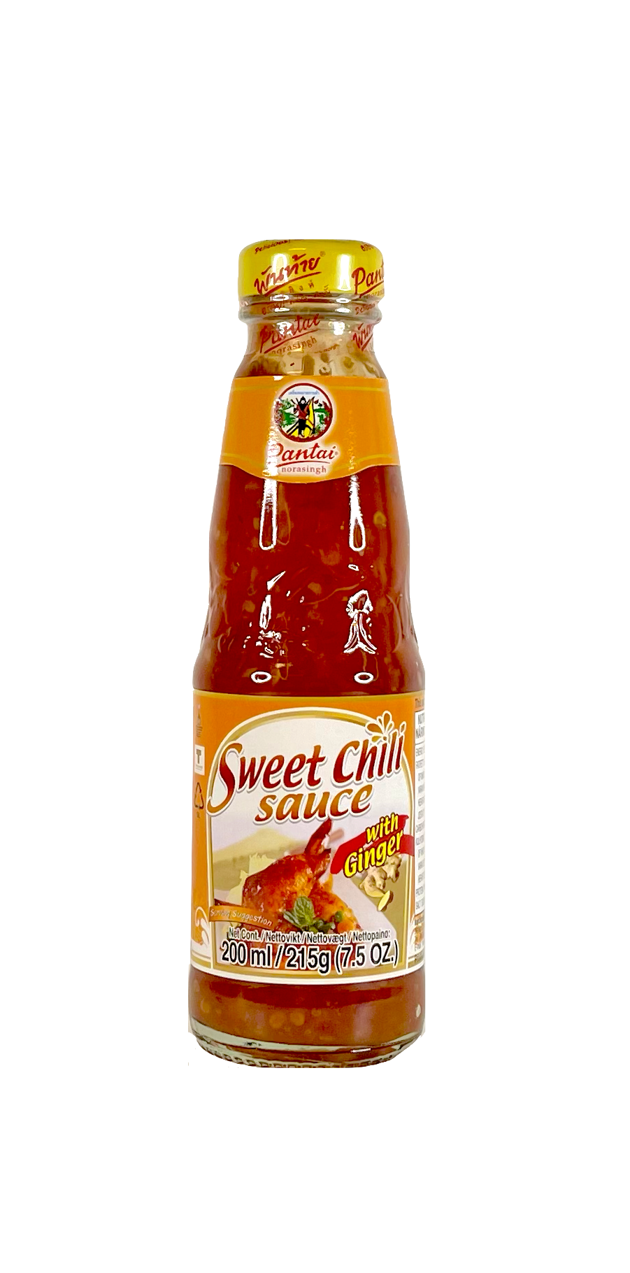 Sweet Chili Sås Med Ingefära Smak 200ml Pantai Norasingh Thailand