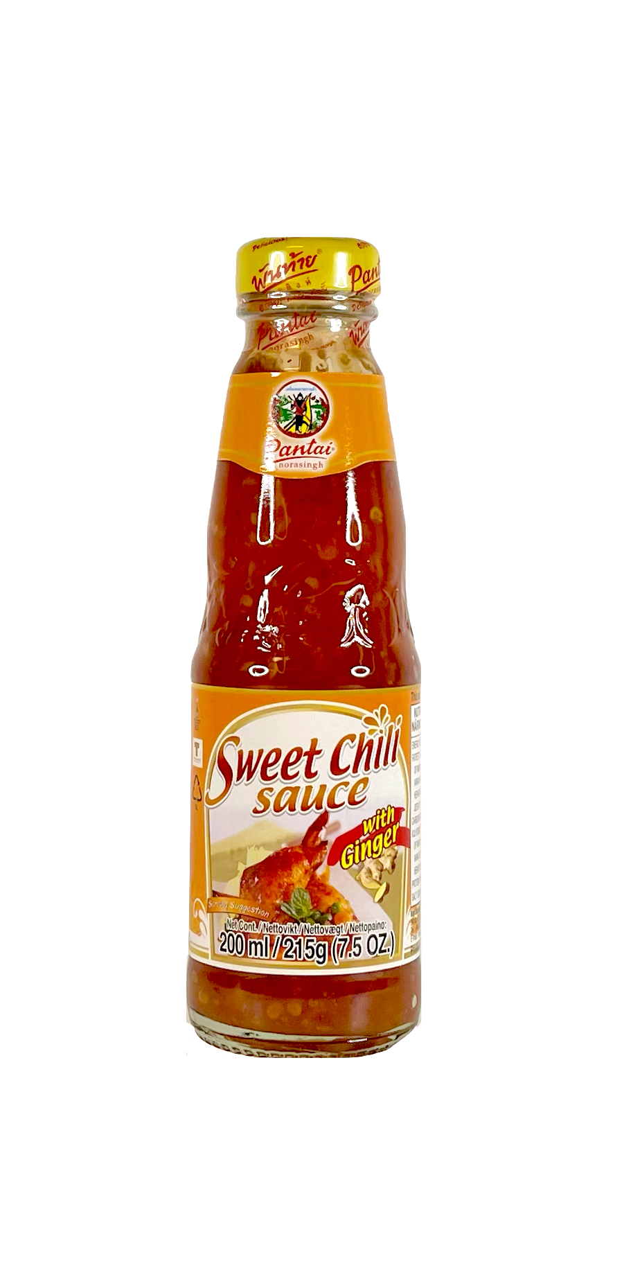 Sweet Chili Sås Med Ingenfära Smak 200ml Pantainorasingh Thailand