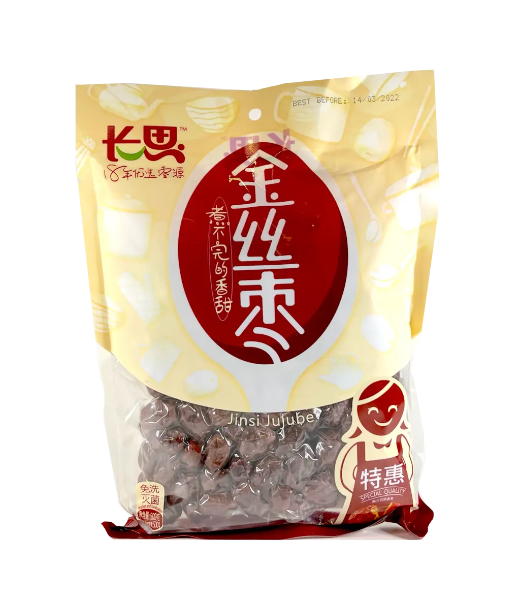 Jujubär Med frön 500g - Chang Si Kina