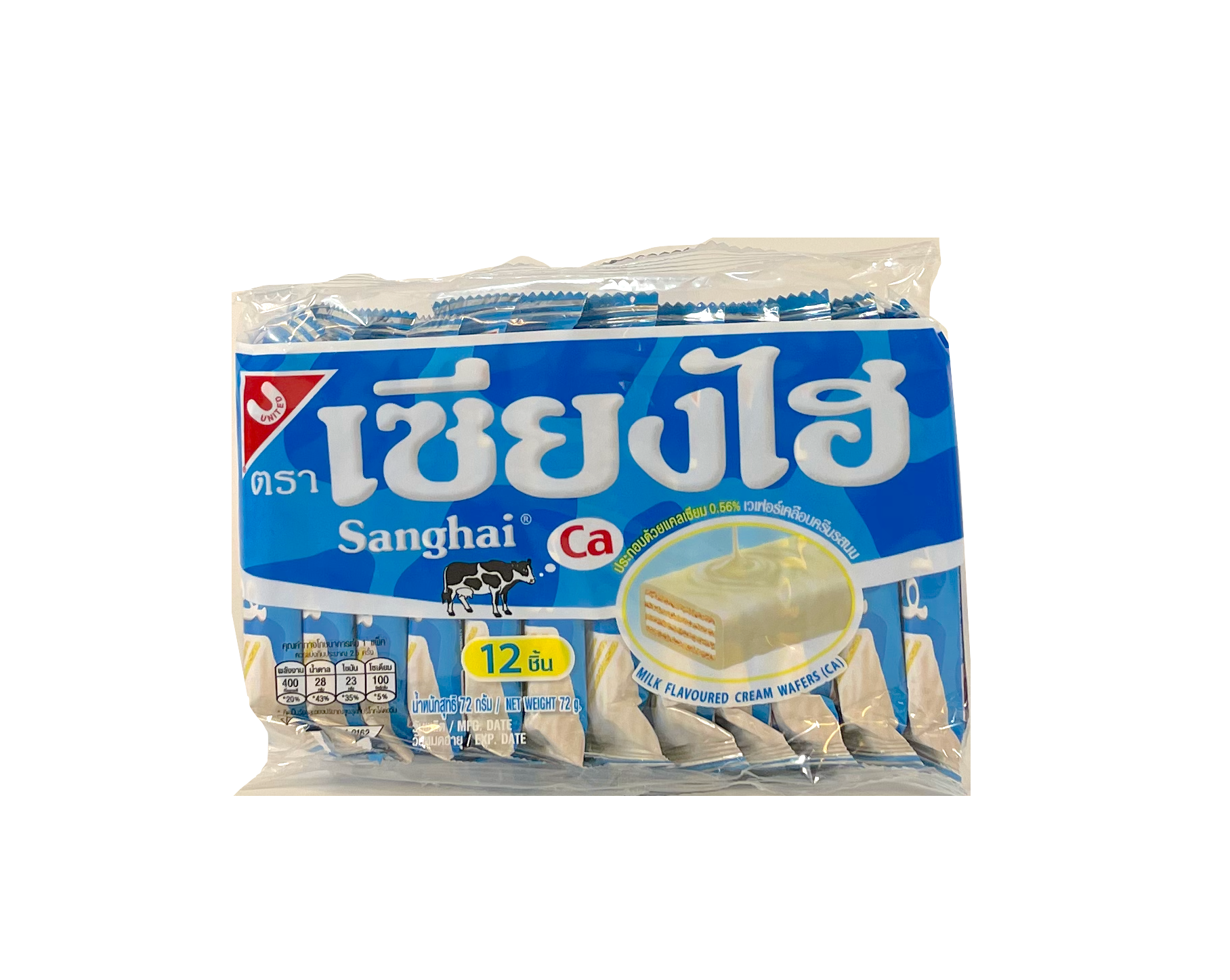 夹心饼 奶油/牛奶风味 72g Sanghai 泰国