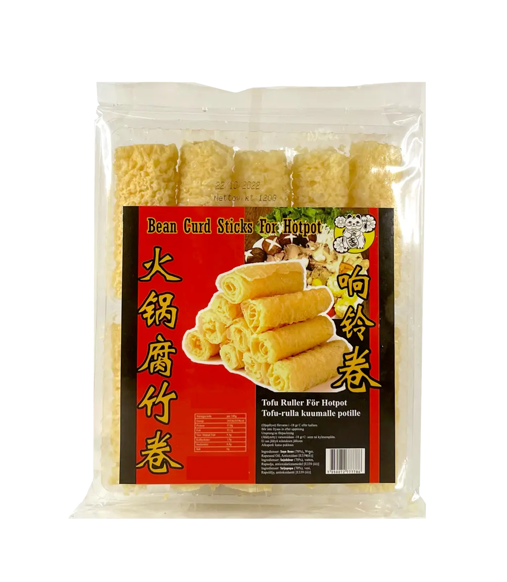Bean Curd Rullar För Hotpot Fryst 120g Lucky Katt Vietnam