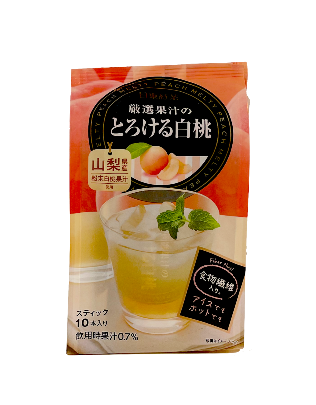 严选果汁 の 即溶 白桃果汁 95g Nitto 日本