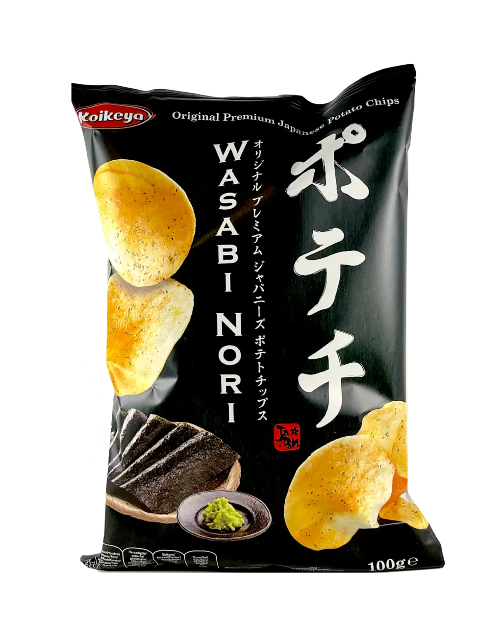 Potatischips Med Wasabi Nori Smak 100g Koikeya Japan