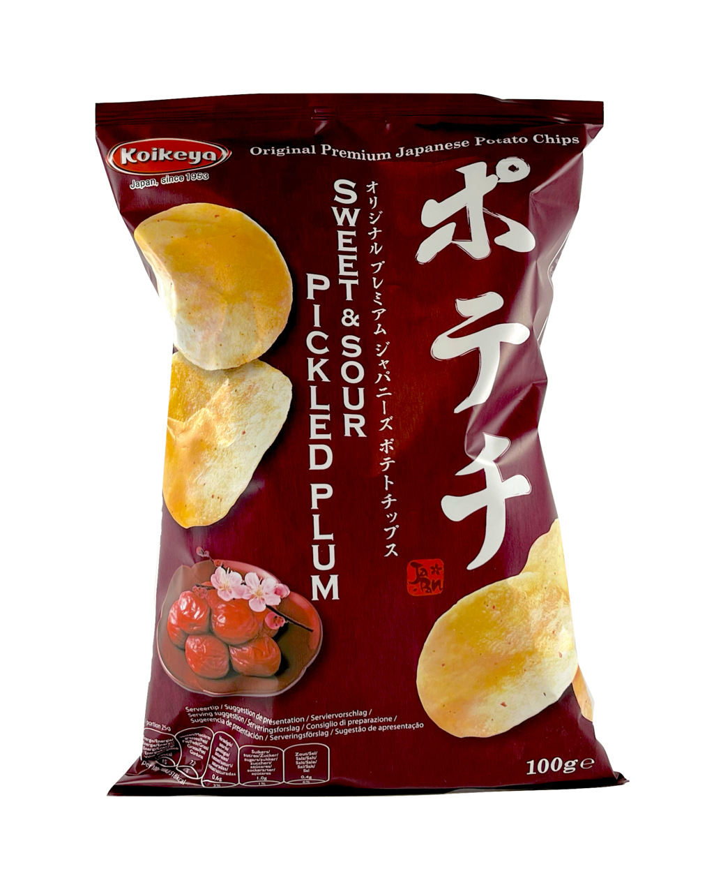 香脆洋芋片 甜酸李子 风味 100g Koikeya 日本