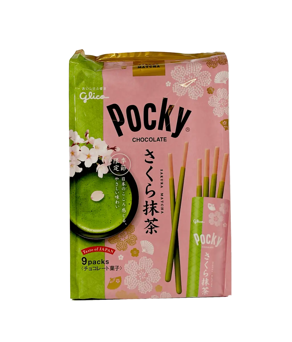 Pocky 樱花抹茶风味 114.3g日本