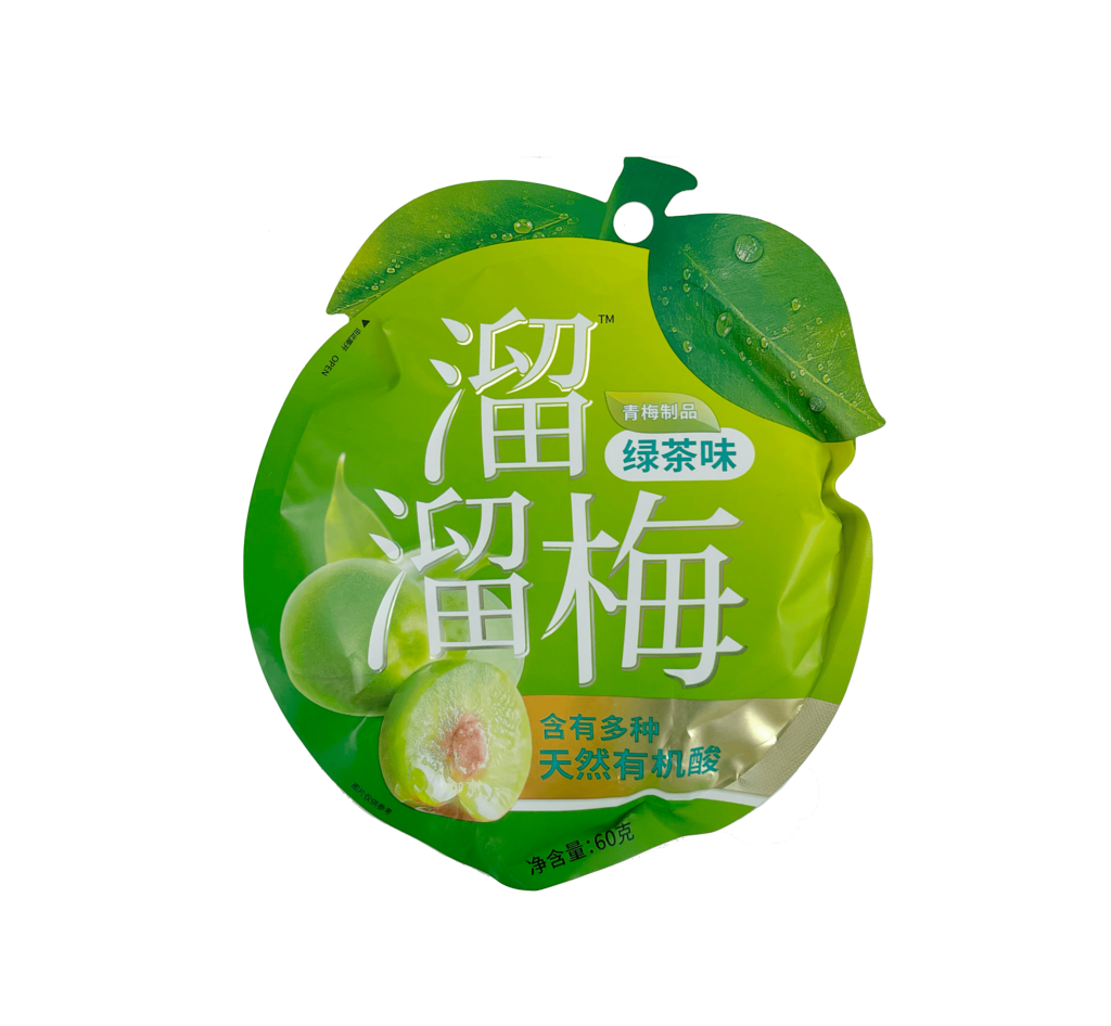 Snacks Gröna Plommon Med Grönt Te Smak 60g Liu Liu Kina