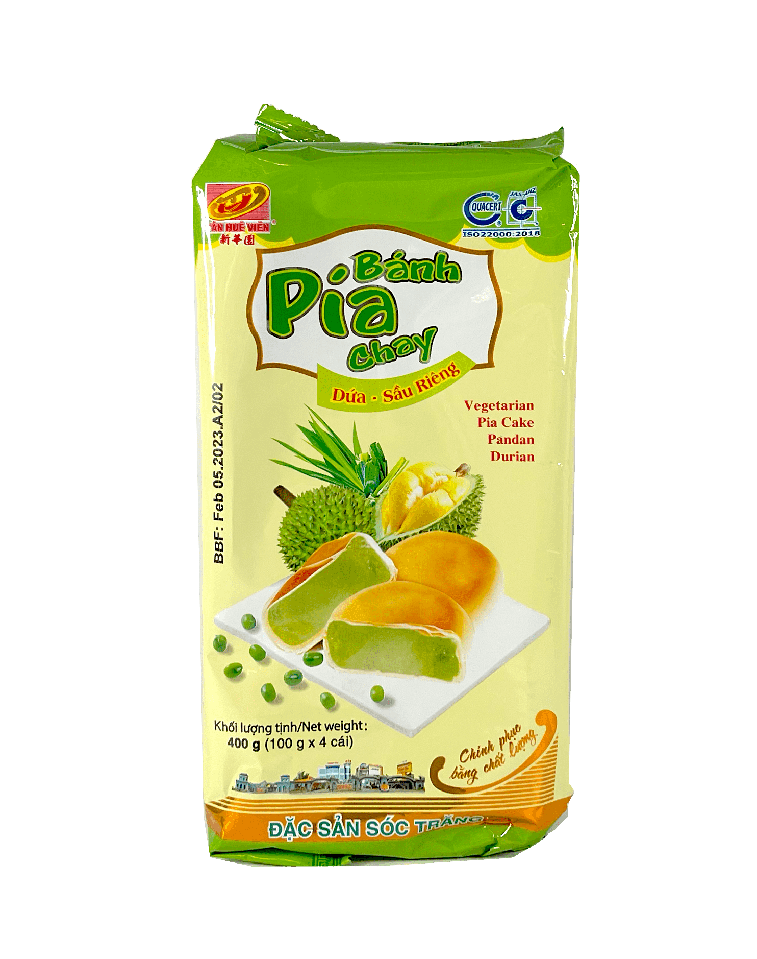 Kaka Pandan/Durian Fryst 400g - TÁN HUÊ VIÊN Vietnam