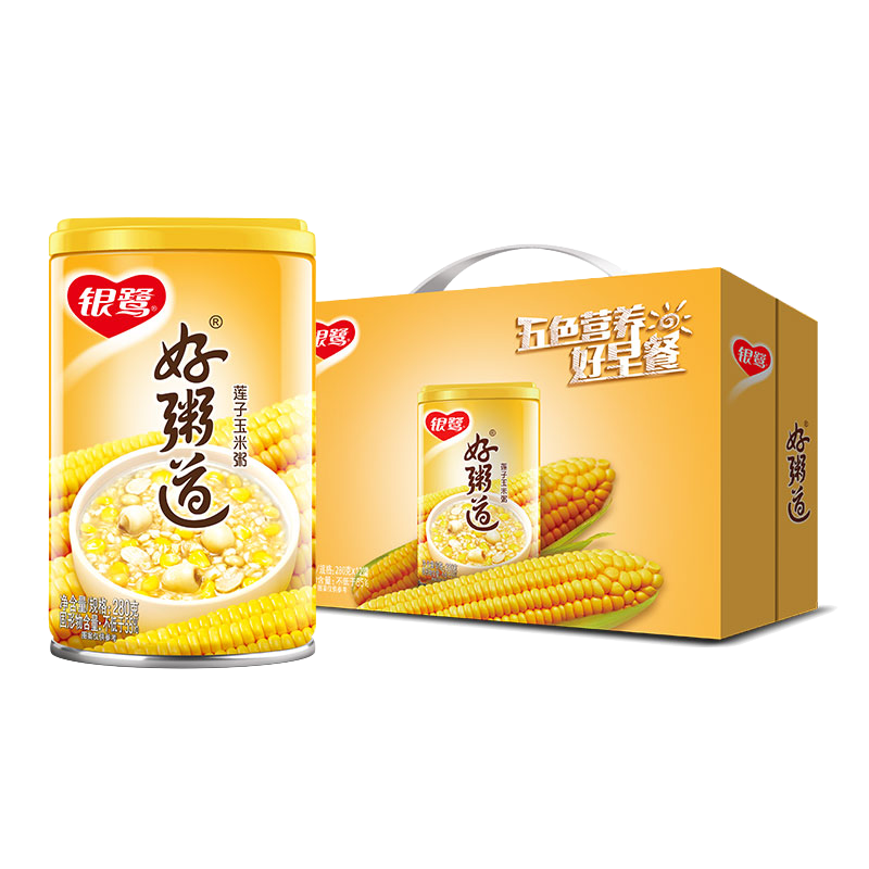 好粥道 莲子玉米粥 280gx12st/箱 - 银鹭 中国