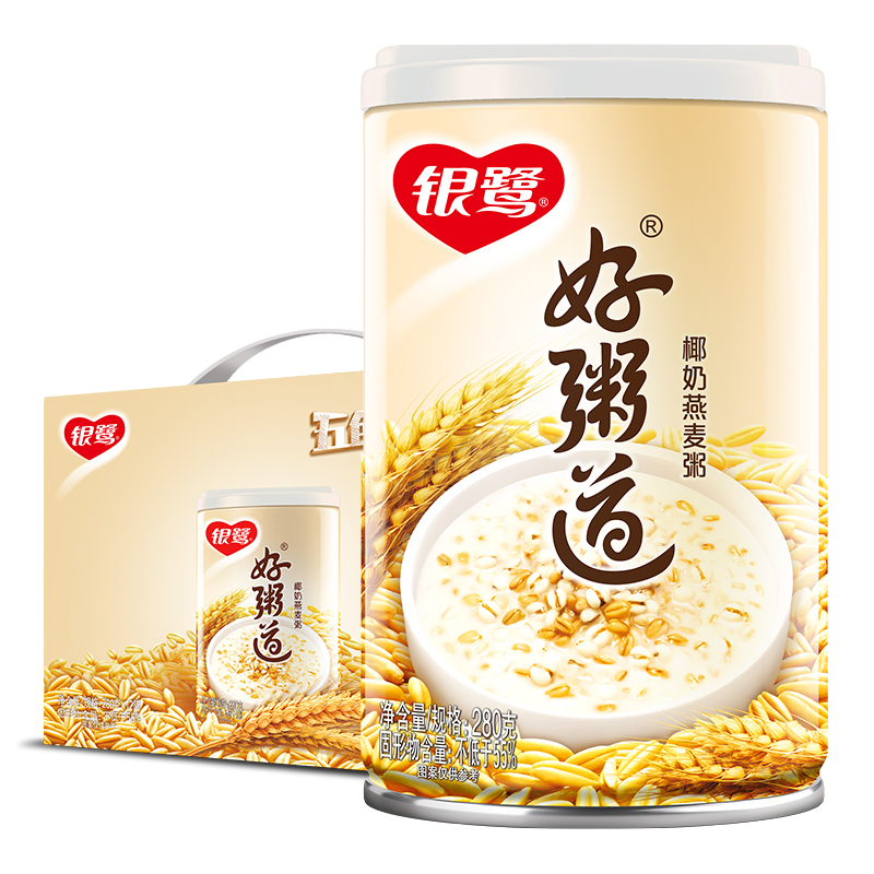 好粥道 椰奶燕麦粥 280gx12st/箱 - 银鹭 中国