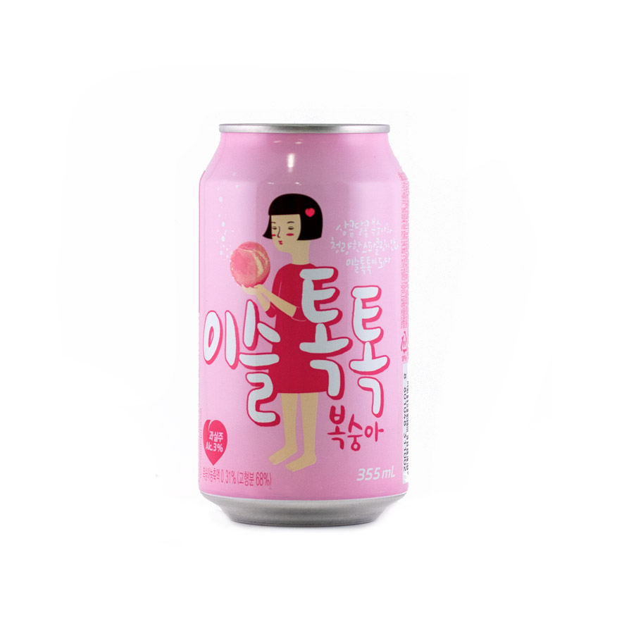 Dryck Persika 3% 355ml Tok Tok Korea
