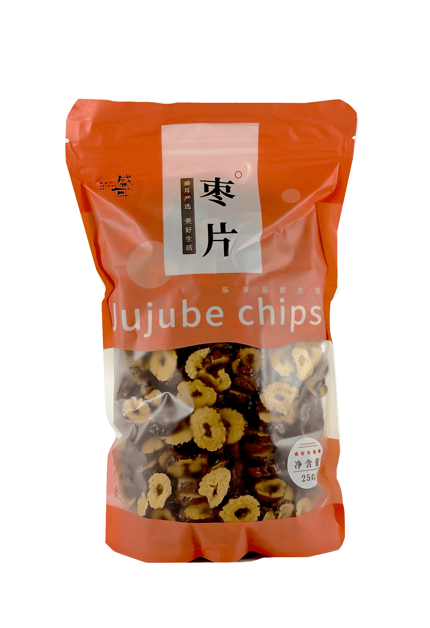 Jujubär Torkade/Skivad 250g - Sheng Er Kina