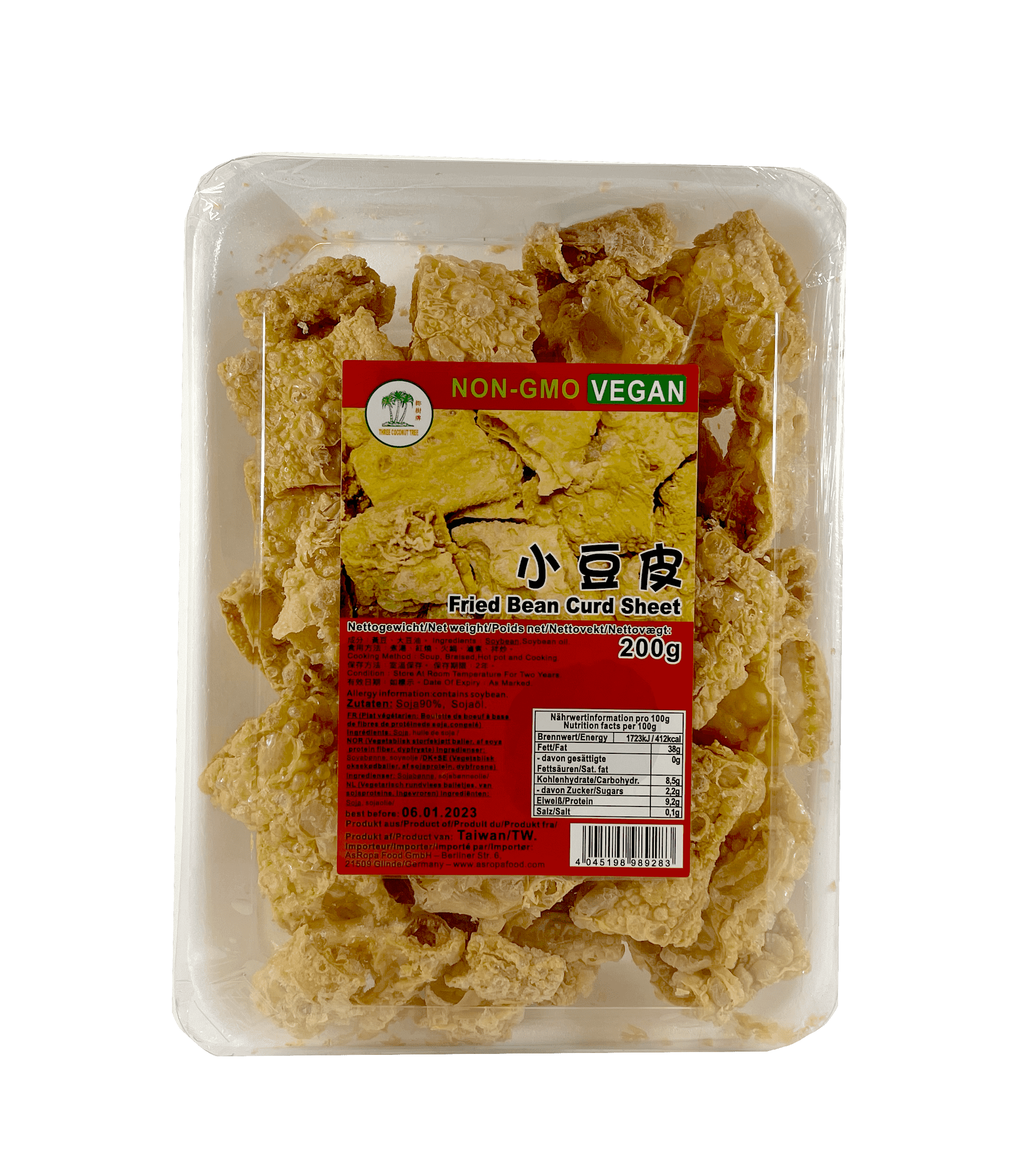 Friterade Bean Curd För Hotpot 200g TCT Taiwan