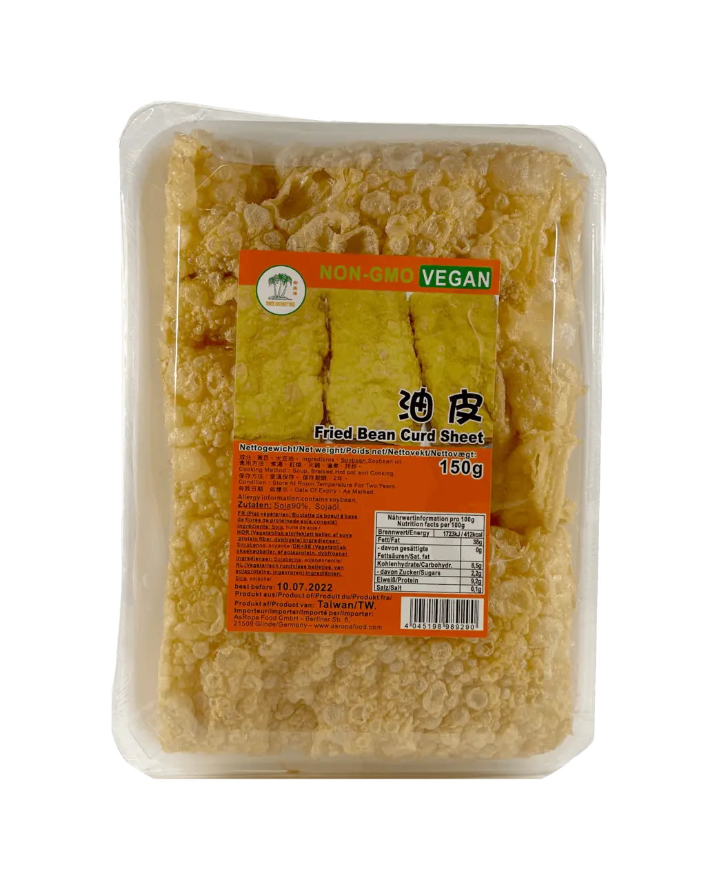 Fried Bean Curd Sheet 150g TCT Taiwan