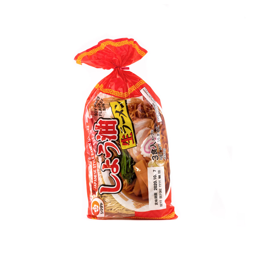 Ramen Noodles Soy Flavor  Frozen 450g Japan