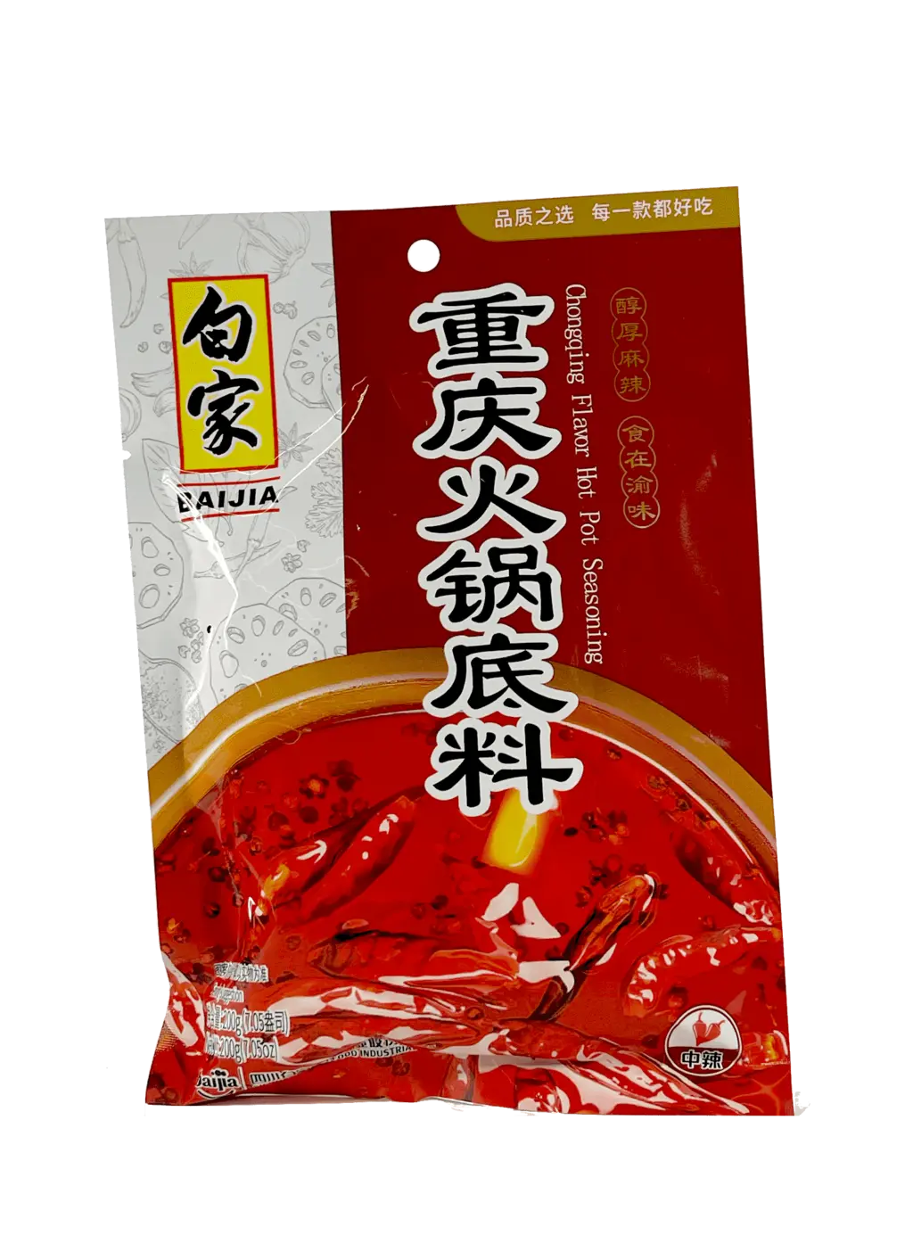 重庆火锅底料 200g 白家 中国